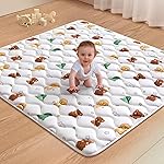 Premium Foam Baby Play Mat 47 X 47, Thicken One-Piece Crawling Mat, Non-Slip Cushioned Baby Playmats for Infants, Babies, Toddlers - Machine Washable for Easy Care