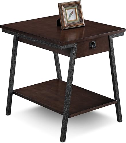 Miniatura 3 de Leick 11402 Empiria Escritorio de nogal, moderno, para sillón, para laptop o tableta., Madera, Marrón Nuez,Negro -,MEDIUM OAK,Duramen de