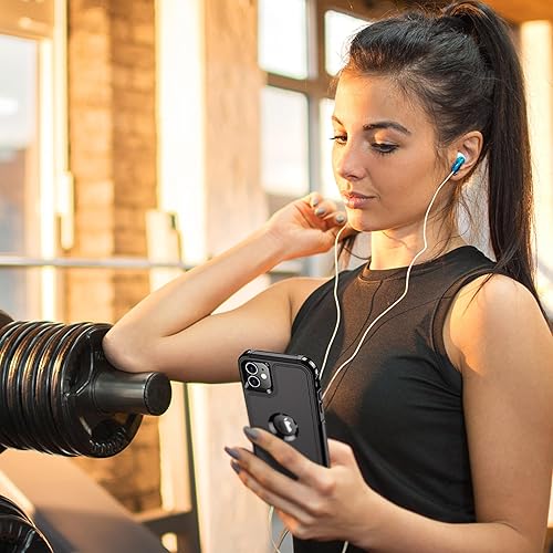 Miniatura 6 de SUPFINE Funda para iPhone 11, a prueba de caídas de 10 pies, protección de estructura de doble capa, antideslizante, resistente, a prueba de golpes,