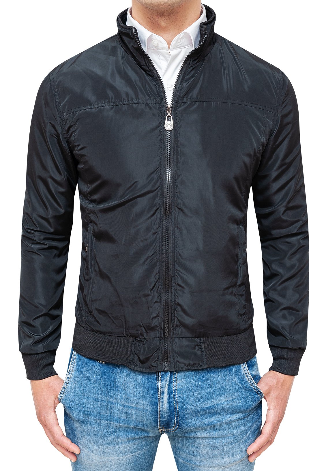 Evoga Giacca giubbotto uomo casual giubbino trench impermeabile primavera estate bomber