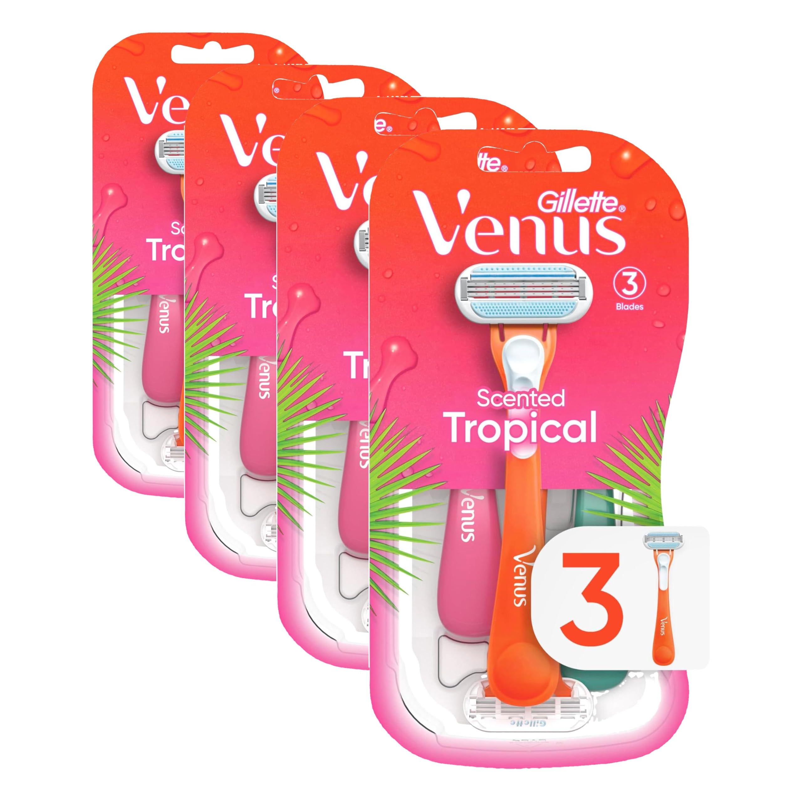 Gillette Venus Tropical Women's Disposable Razors