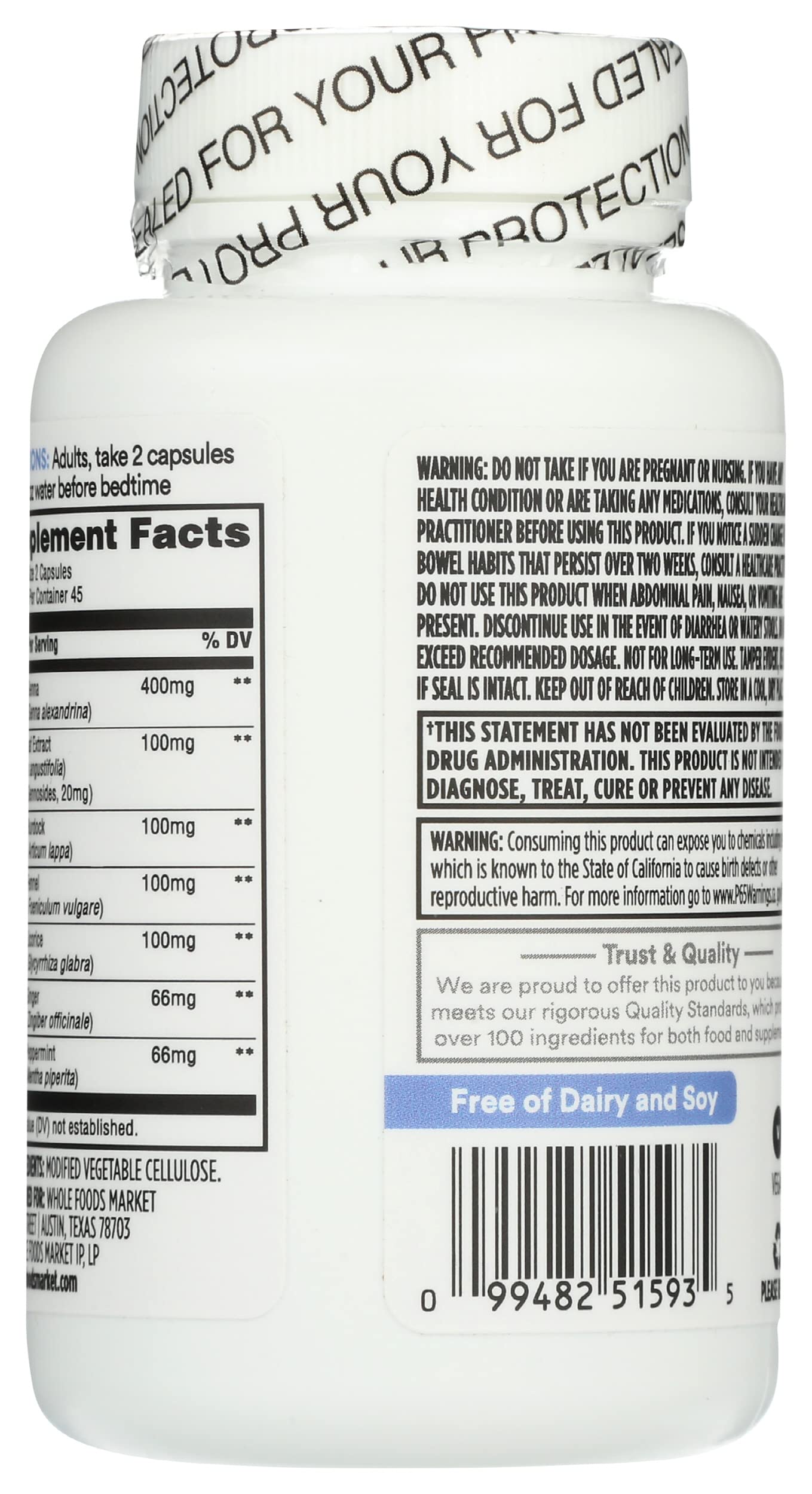 365 By Whole Foods Market, Natural Laxative, 90 Count — Amazon image 3
