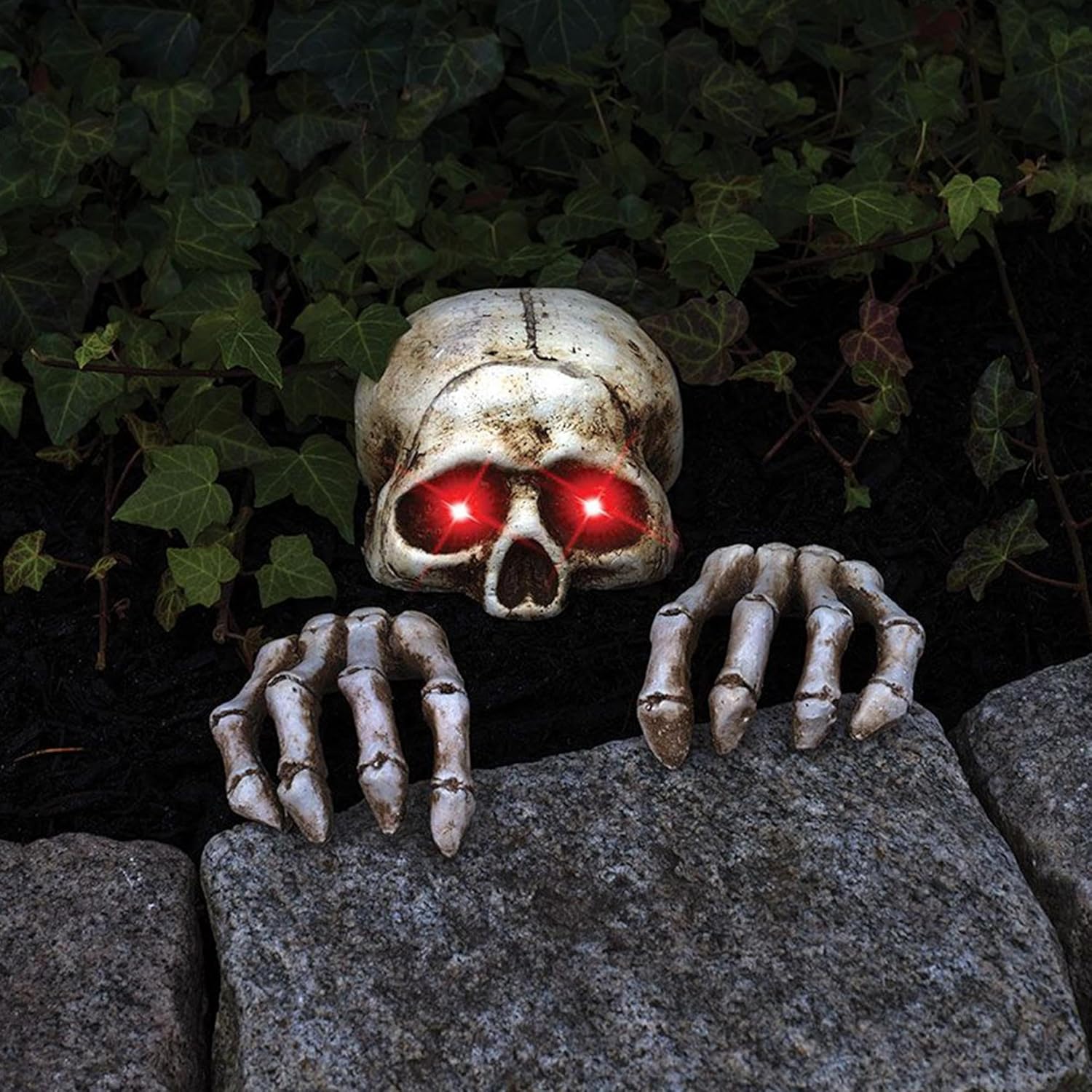 Fun World LITE UP Skeleton Grave