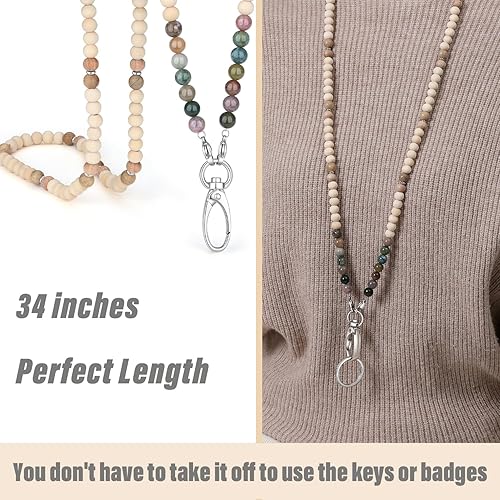 Miniatura 4 de SAM & LORI Cordones para tarjetas de identificación para tarjetas de crucero, cordón para profesores, lindo con soporte de identificación, llavero