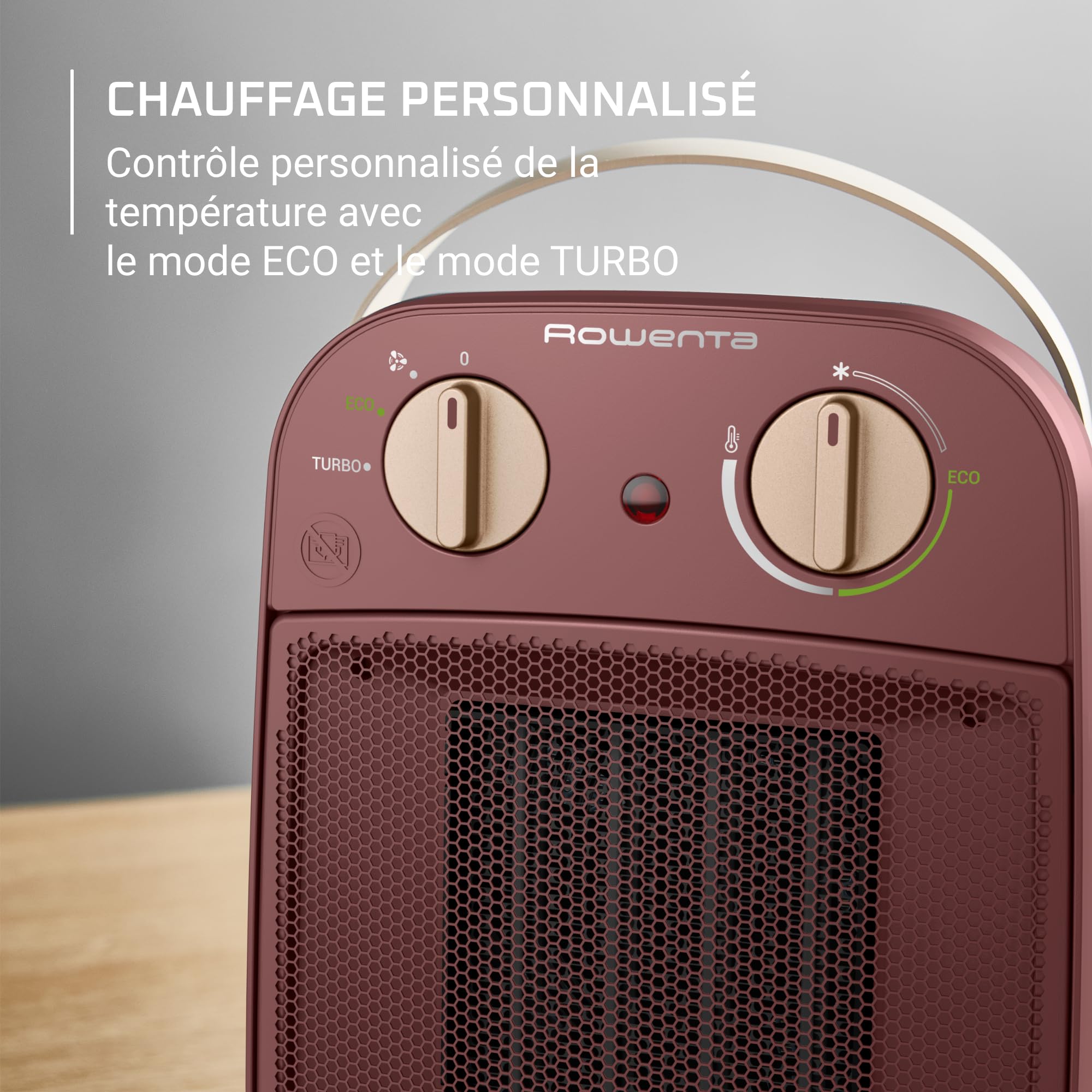 Rowenta My Nomad Heater, Potente Termoventilatore, Silenzioso, modalità Eco, Semplice da Trasportare, Design Moderno, SO8231