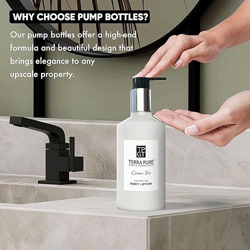 Miniatura 5 de Terra Pure Loción de té verde, 10.14 onzas con miel orgánica y aloe vera (individual)