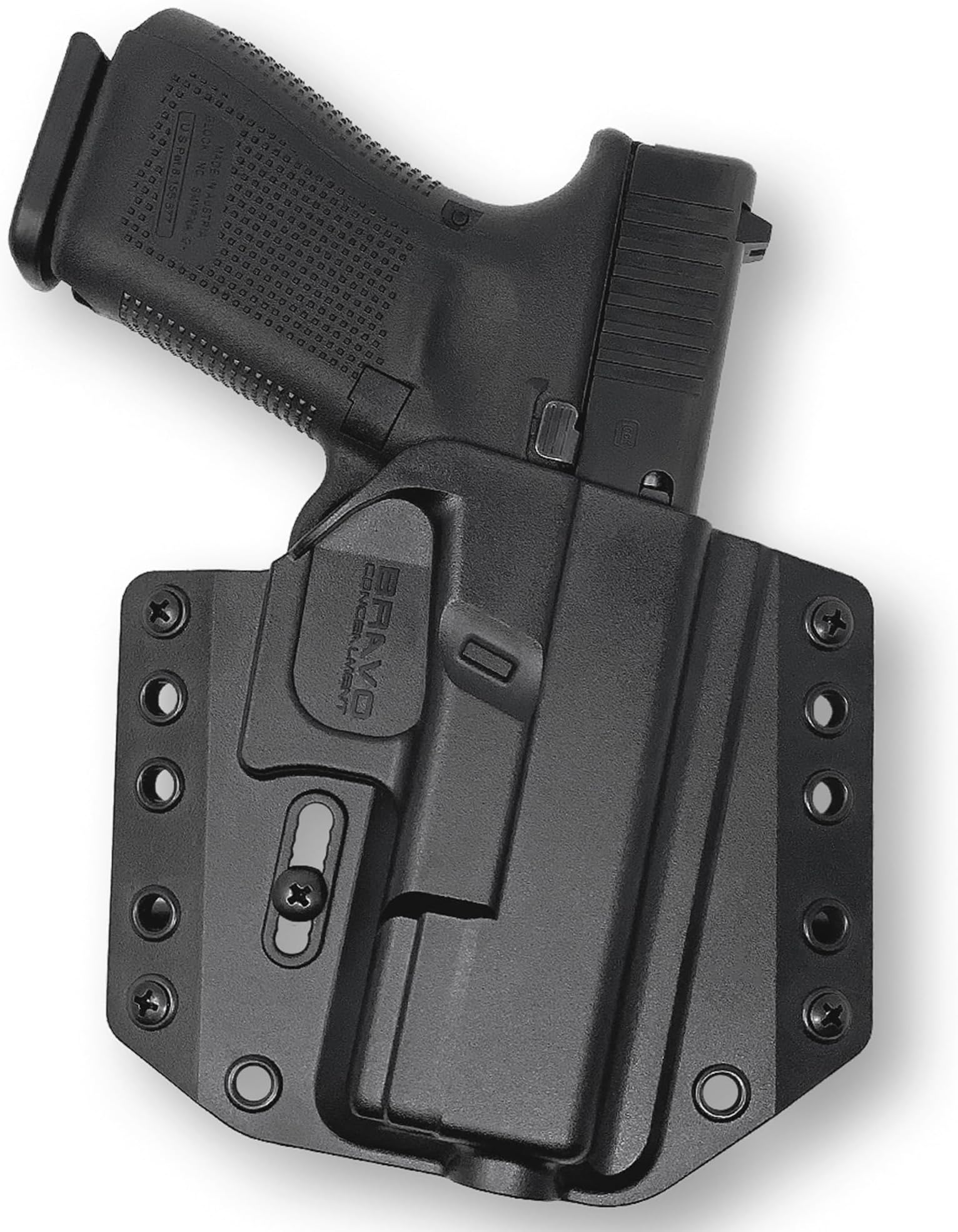 Holster for Glock™ 19 23 32 19X 45 19MOS 19M - OWB Holster / Adjustable Retention, Cant, Audible Click - Outside the Waistband - Comfort and Concealment - EDC - Pistol Holster - Gun Holster