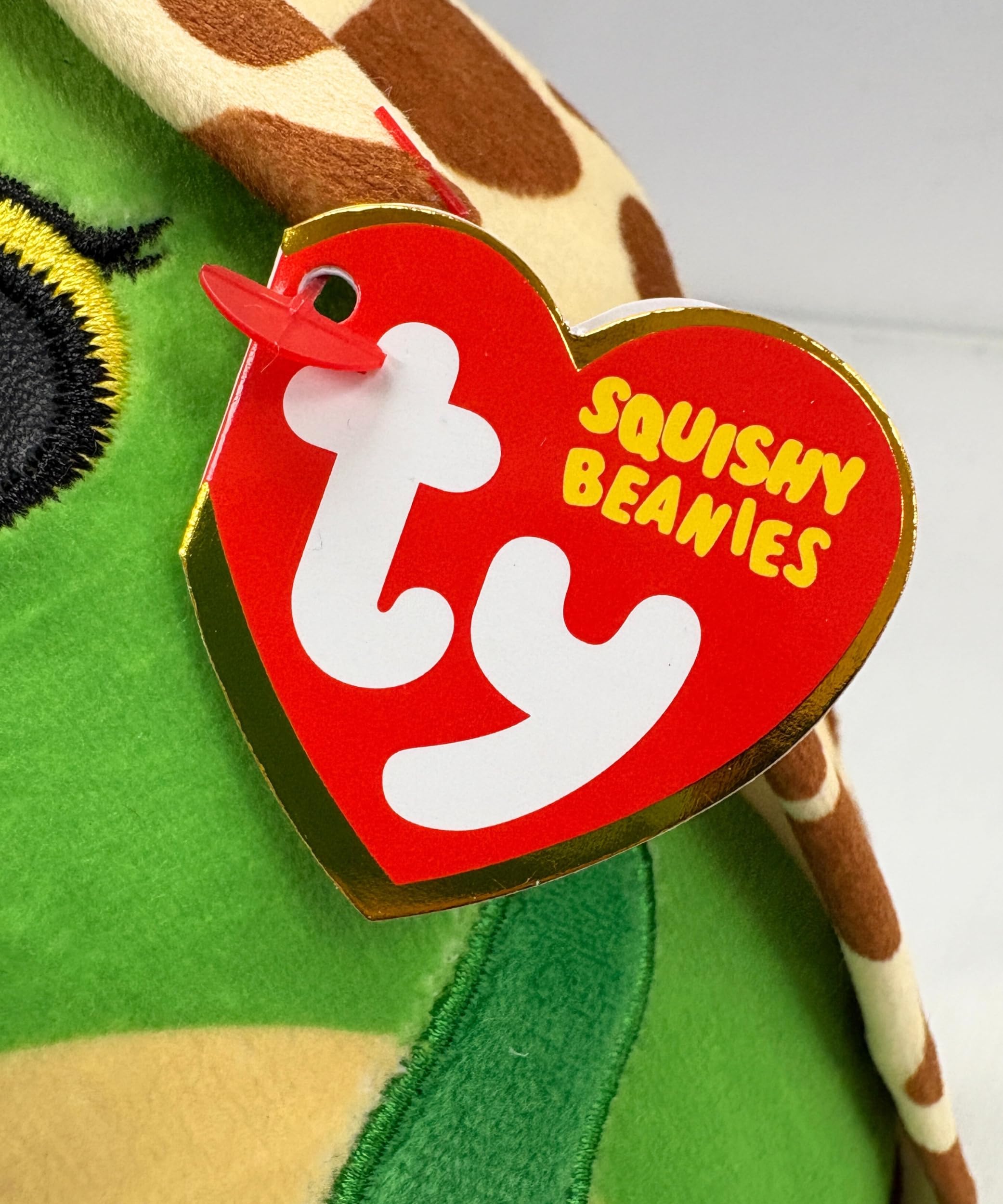 TY Squishy Beanies - Turbo la Tartaruga, Morbido Cuscino di Peluche con Occhioni Gialli, Idea Regalo per Grandi e Piccini, Tutti da Collezionare - 22 cm - T39396