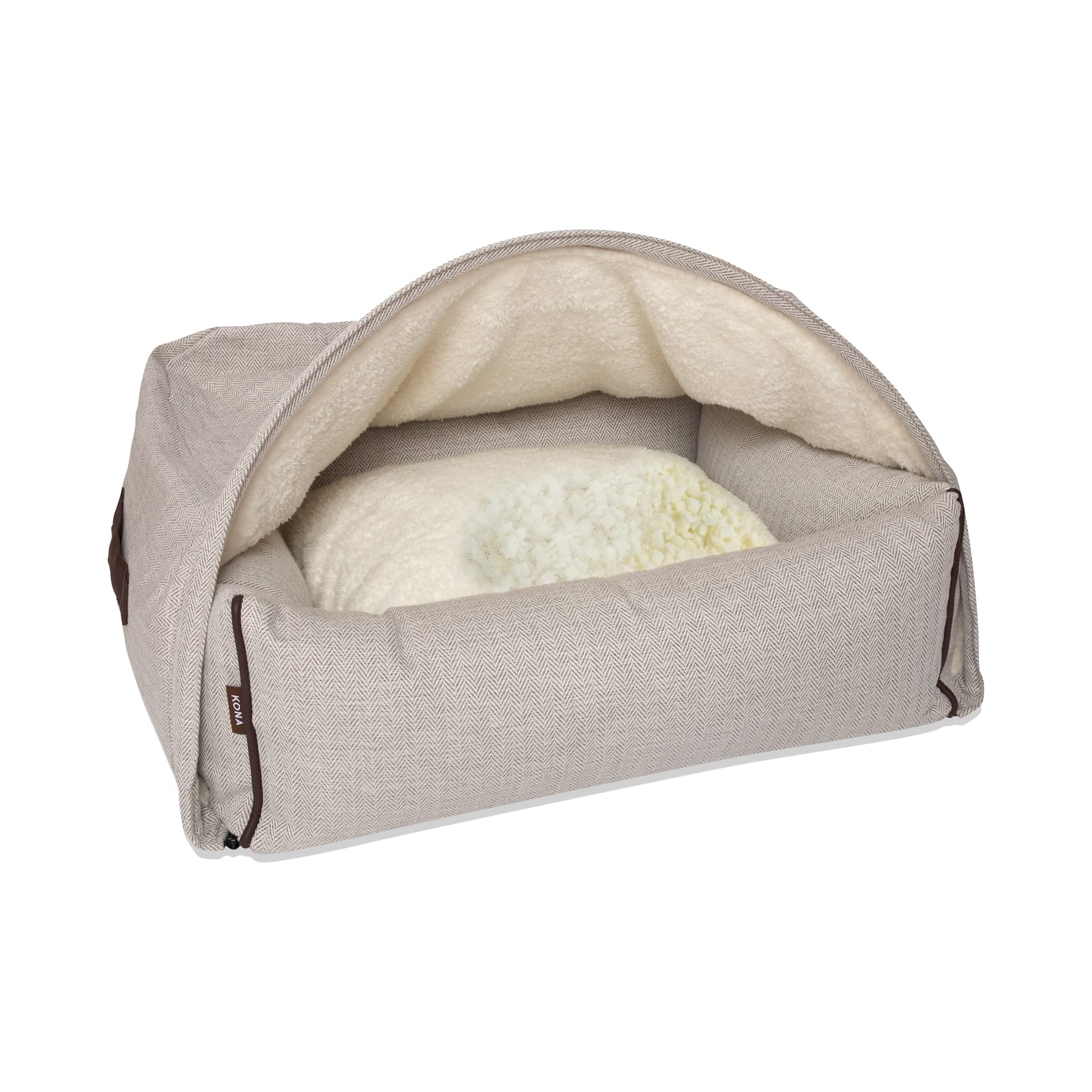Cojín ortopédico de espuma viscoelástica para camas de perros y gatos, apoyo extra para perros grandes y viejos (mediano/mediano (75 x 65 cm)