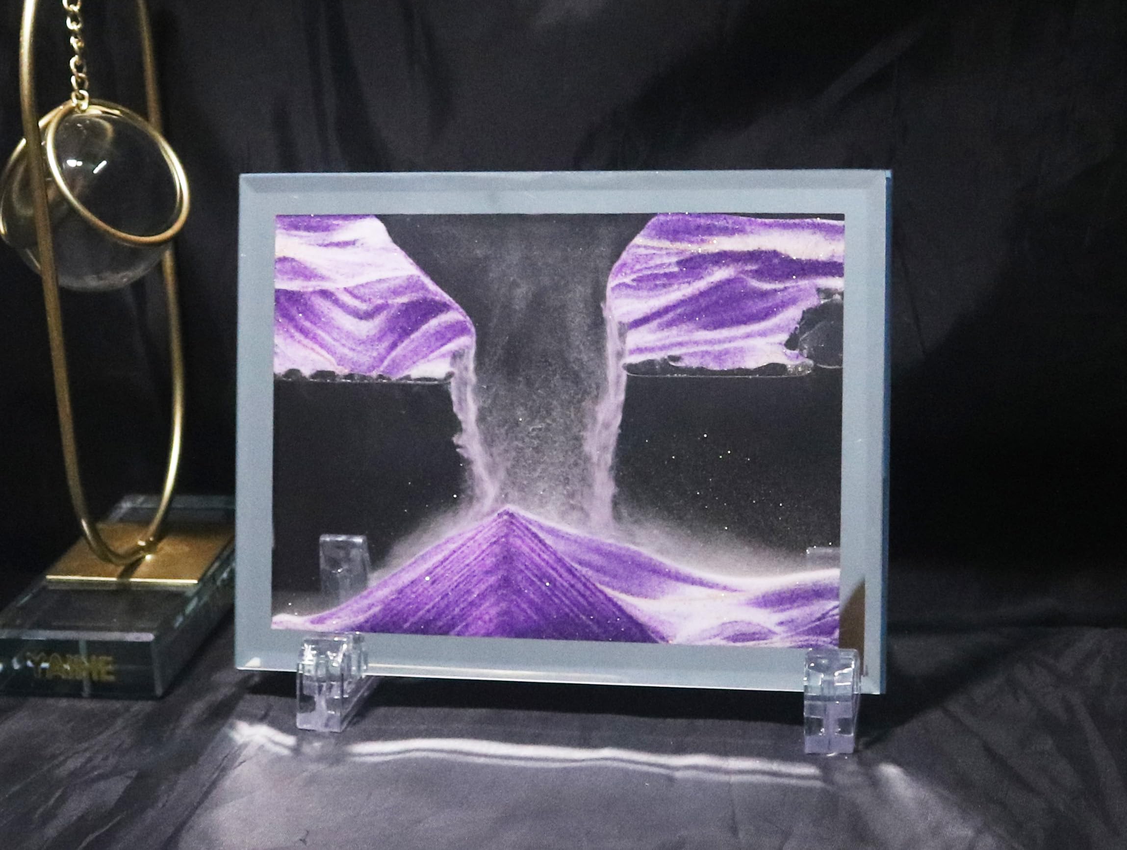 YAIHE Landscape by Flowing Sand - Dynamic Picture Moving Desktop Art in Motion