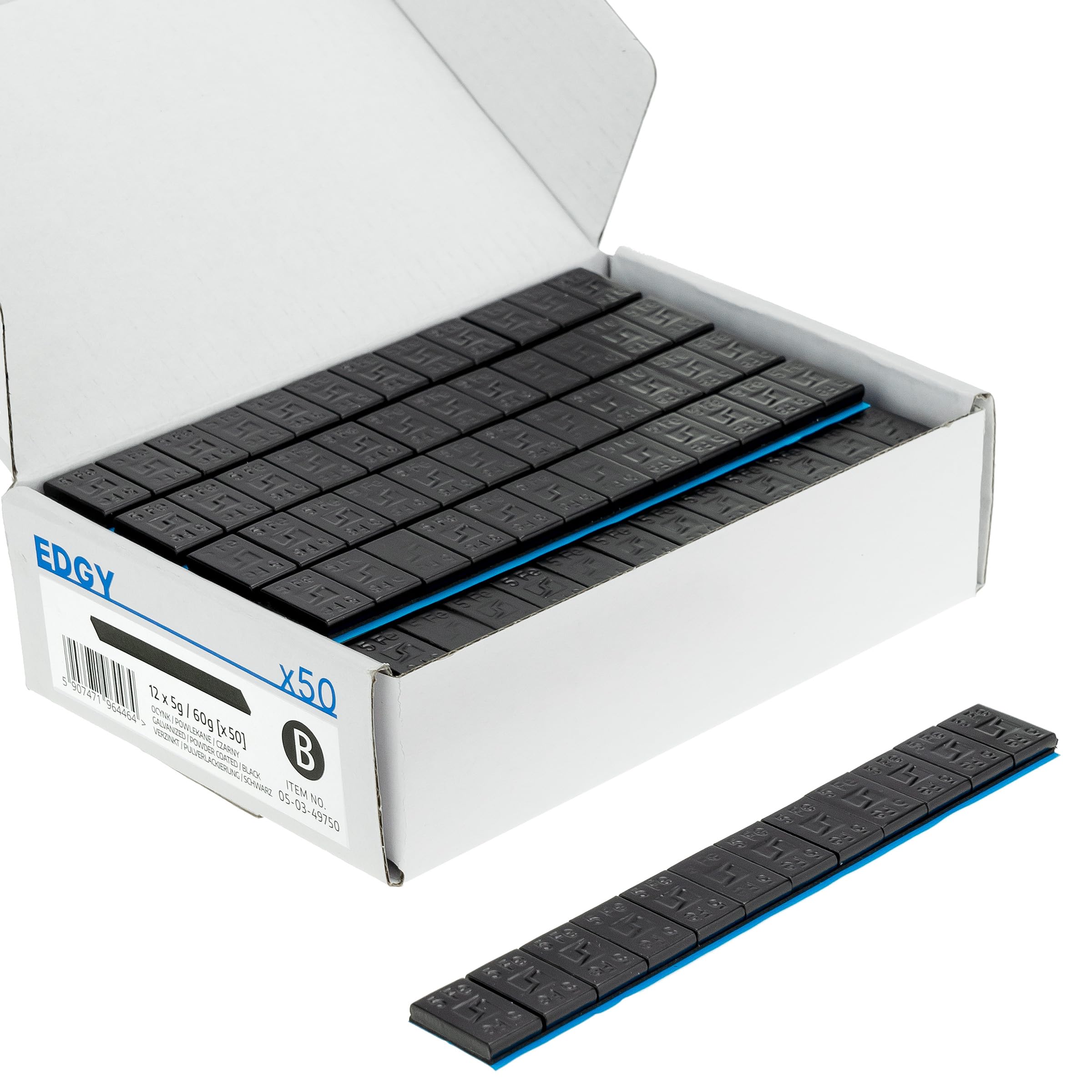 Stix Edgy Slim - 50 strisce di pesi di bilanciamento 60 g, 12 x 5 g, in Stix Edgy Slim - 50 strisce di pesi di bilanciamento 60 g, 12 x 5 g, in