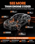 ANCEL DS200 Full System OBD2 Scanner, 15+ Resets, Lifetime Wi-Fi Updates | AutoVIN; Online support; Shareable reports; DPF regen; ABS bleeding; 5-inch touchscreen; Support for French & English