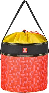 Toy Storage Organizer Basket Bag with Drawstring for Buliding Bricks, Blockets,Puzzles,Lego,Playroom Cinch Bucket Carrying Bag (Red)