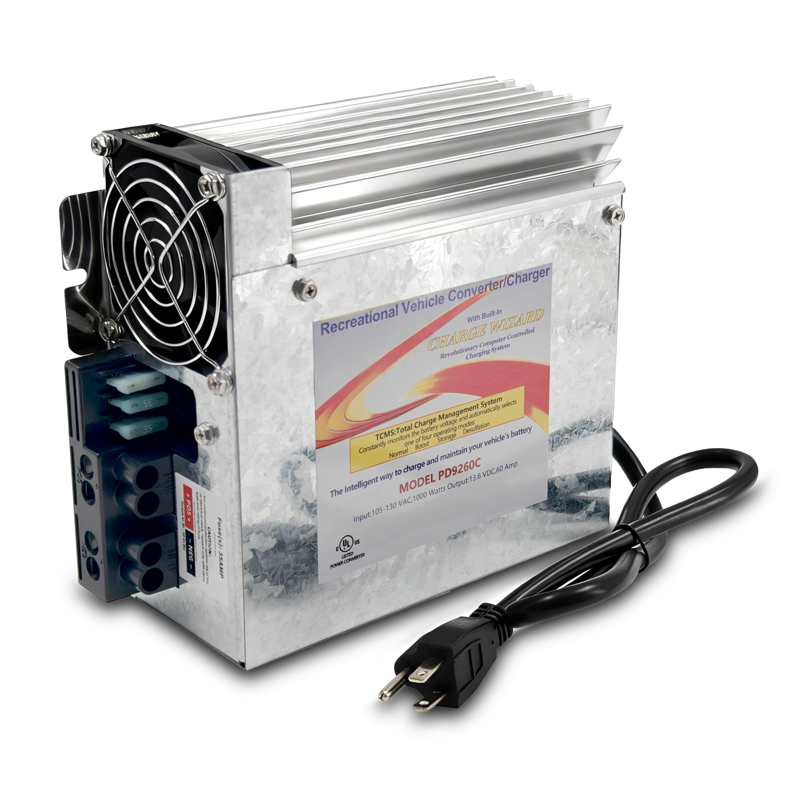 Amazon.com: 12V 60 Amp RV Power Converter with Charge Wizard