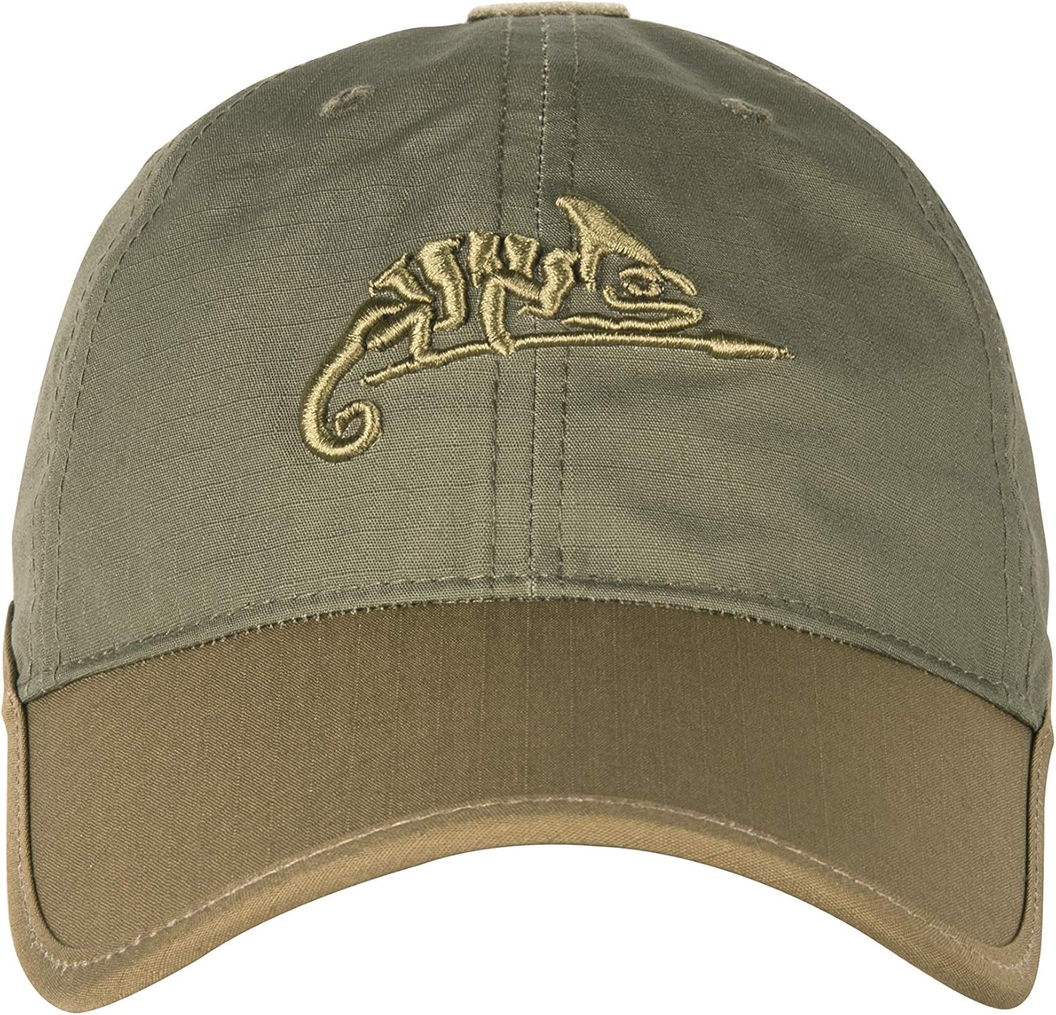 Helikon-Tex Men's Logo Cap, Polycotton Ripstop Logo Cap Polycotton Ripstop Olive Green/Adaptive Green A