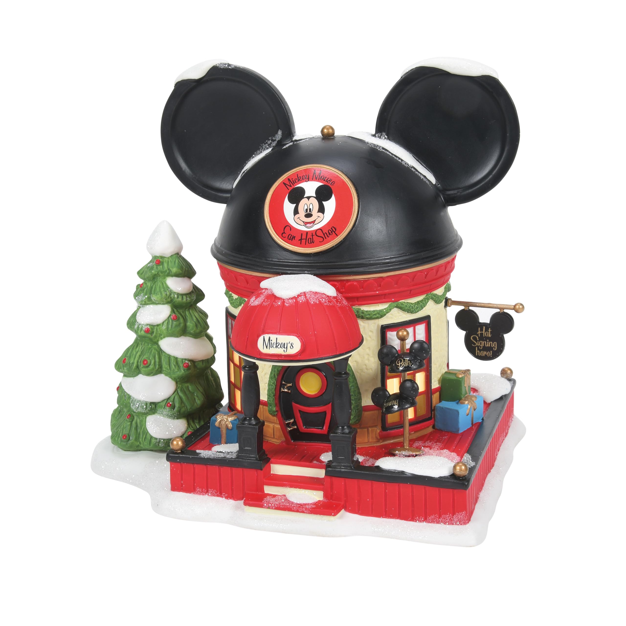 Amazon.com: Department 56 Disney Village Mickey Mouse Ear Hat Shop