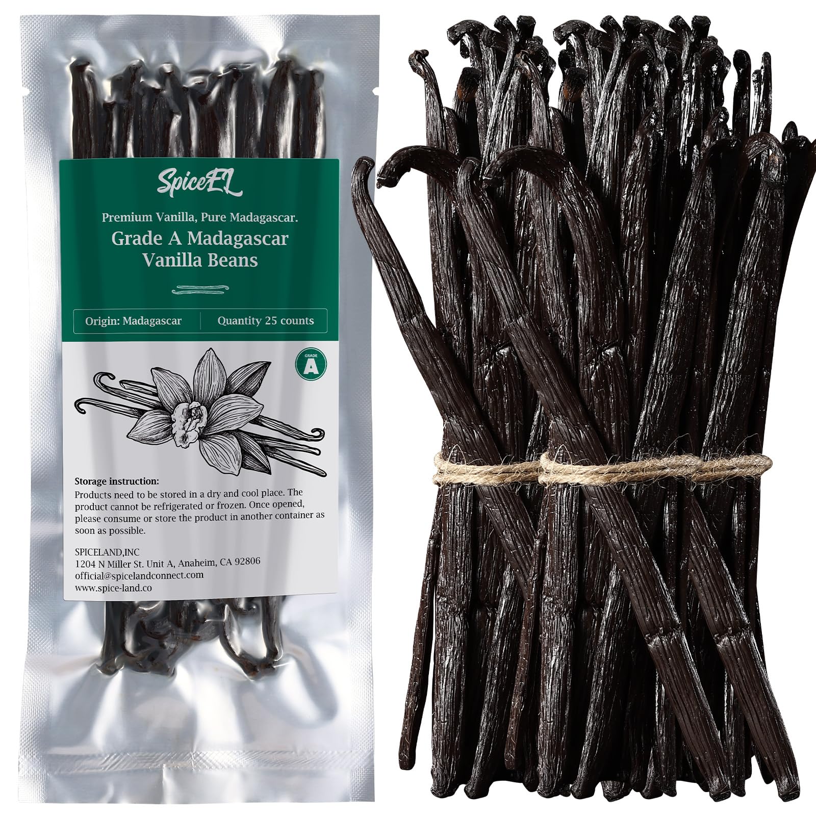 SPICEEL Madagascar Vanilla Beans