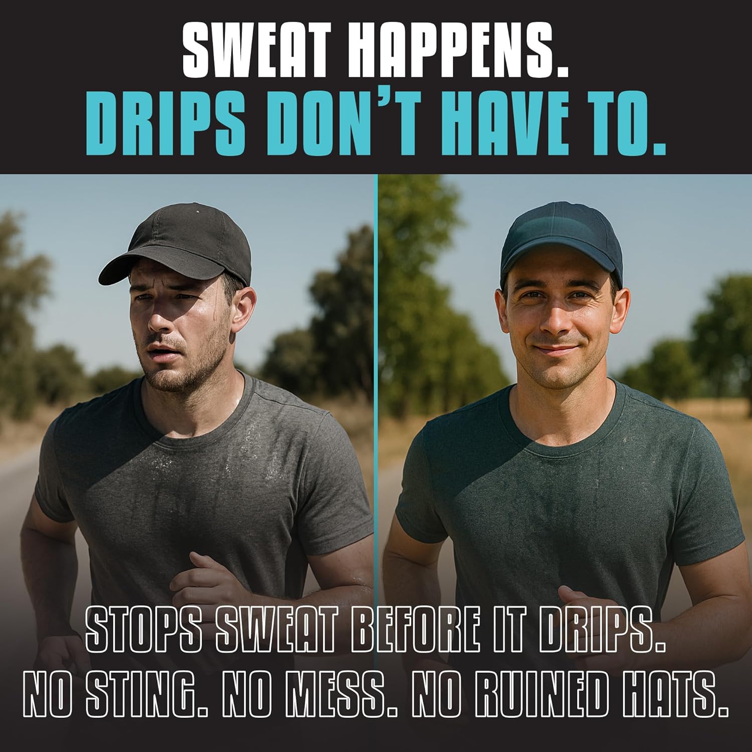 SweatHawg Sweat Hat Liner Insert | 2X Absorbency Cap Liner & Shaper for All Hats | Lightweight Ultra-Wicking and Cooling