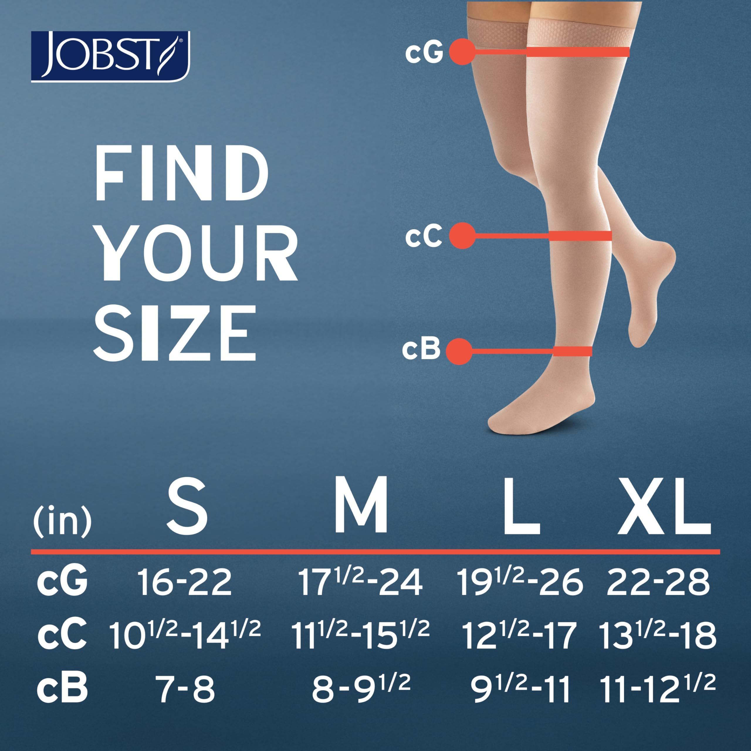JOBST ACTIVA Sheer 8-15 mmHg Compression Socks Thigh High Closed Toe