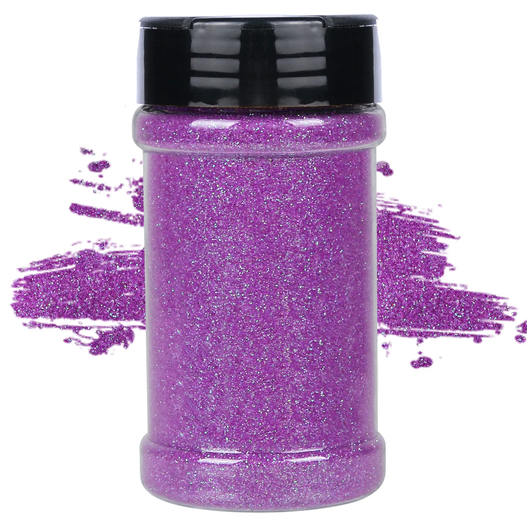 TORC Extra Fine Iridescent Purple Glitter 4 oz Glitter Powder for Tumblers Resin Crafts Slime Cosmetic Painting Festival Decor