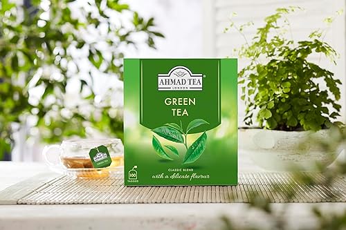 Miniatura 6 de Ahmad Tea Té verde, bolsitas de té verde, 100 unidades, sin cafeína y sin azúcar
