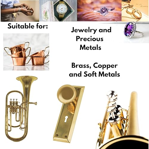 Miniatura 6 de LINE10 Tools Juego de compuestos de pulido de metal, 2 onzas, pasta pulidora para joyería de acero inoxidable de aluminio, rojo, rojo, verde,