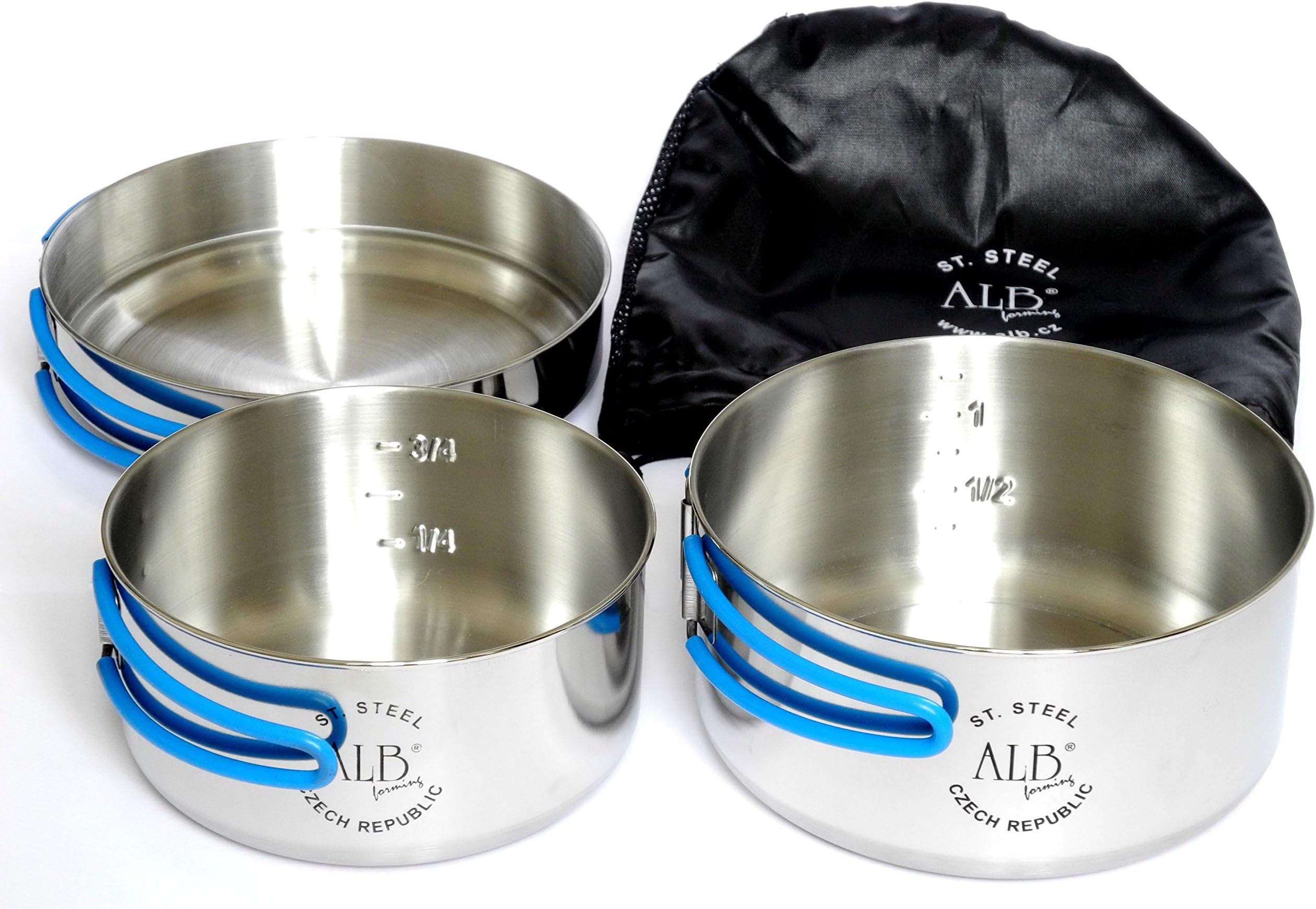 ALB FormingAlb 3-Piece Camping Tableware Set - Stainless Steel, Small