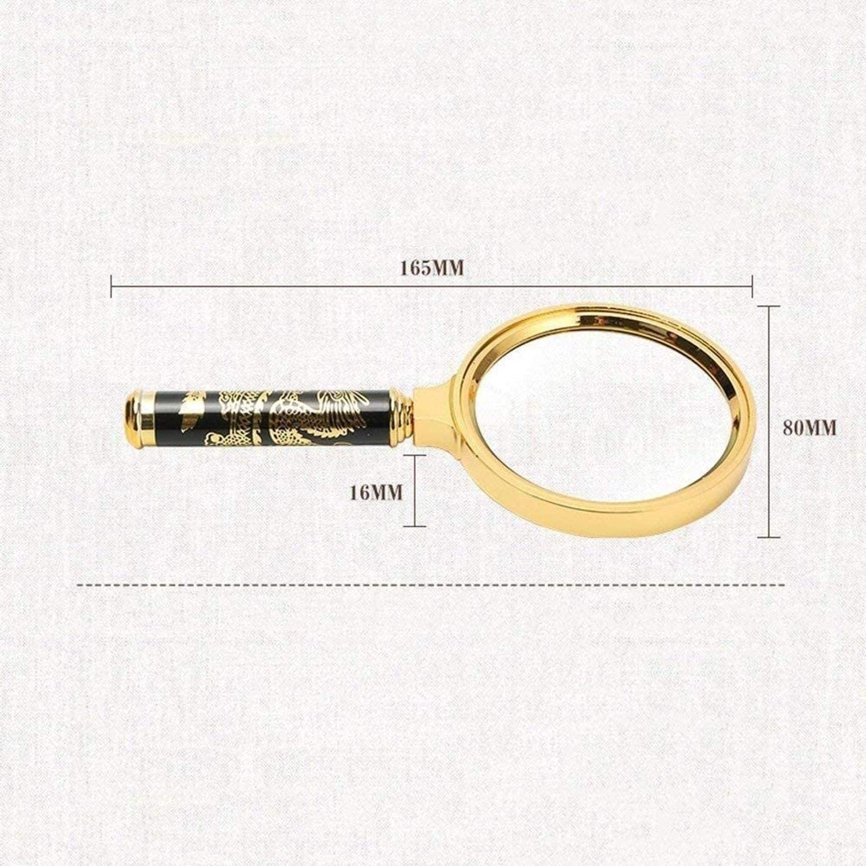 Lupen,80Mm Handheld Magnifyiglass Mit Holzgriff 10,Maximalgröße Lightireadimanipfier