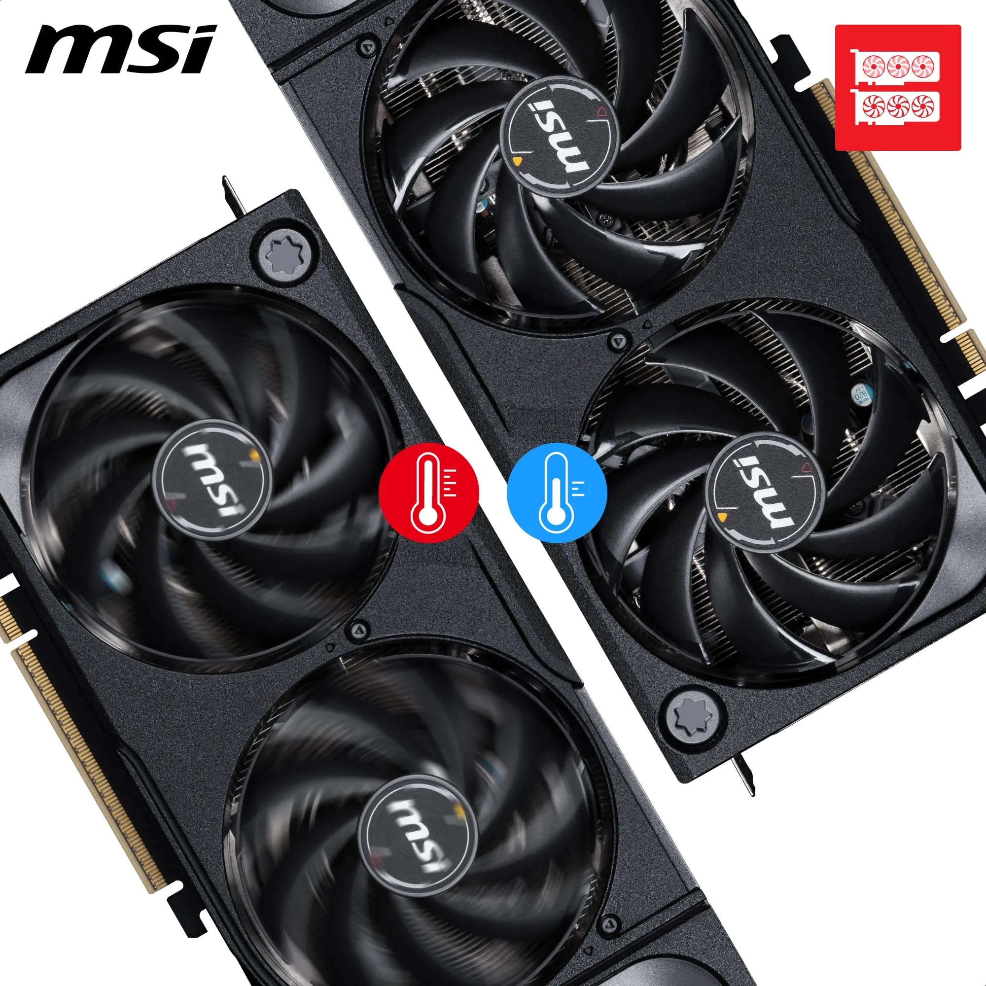 MSI GeForce RTX 5070 Ti 16G SHADOW 3X OC – 16 GB GDDR7 (28 Gbps / 256-bit) – PCIe 5.0 – Design termico a tripla ventola (3 x TORX FAN 5.0) – HDMI 2.1b / 3 x DisplayPort 2.1b