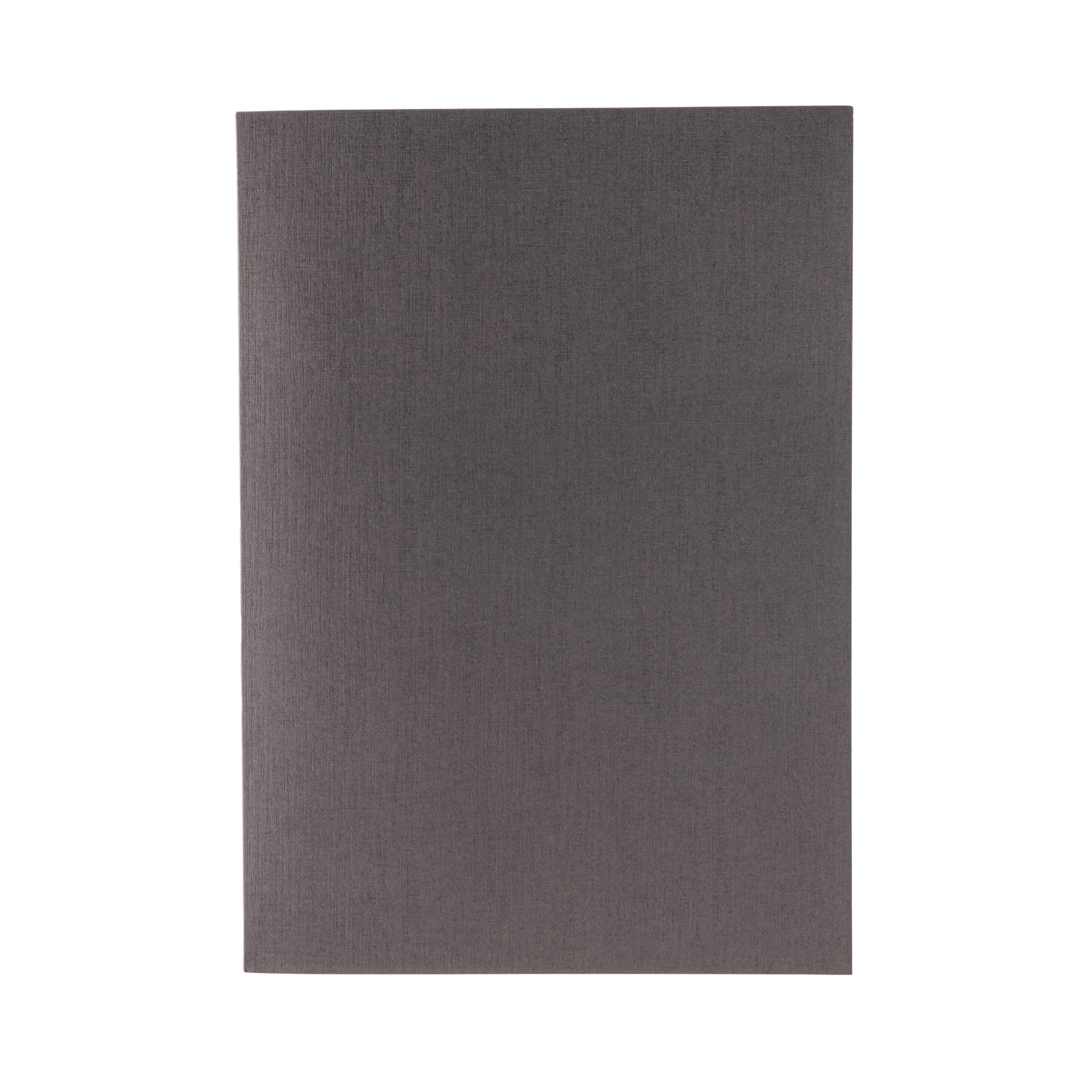 Fabriano Ecoqua Plus Glue-Bound Notebook, 8.3" x 11.7", A4, Dotted, Gray