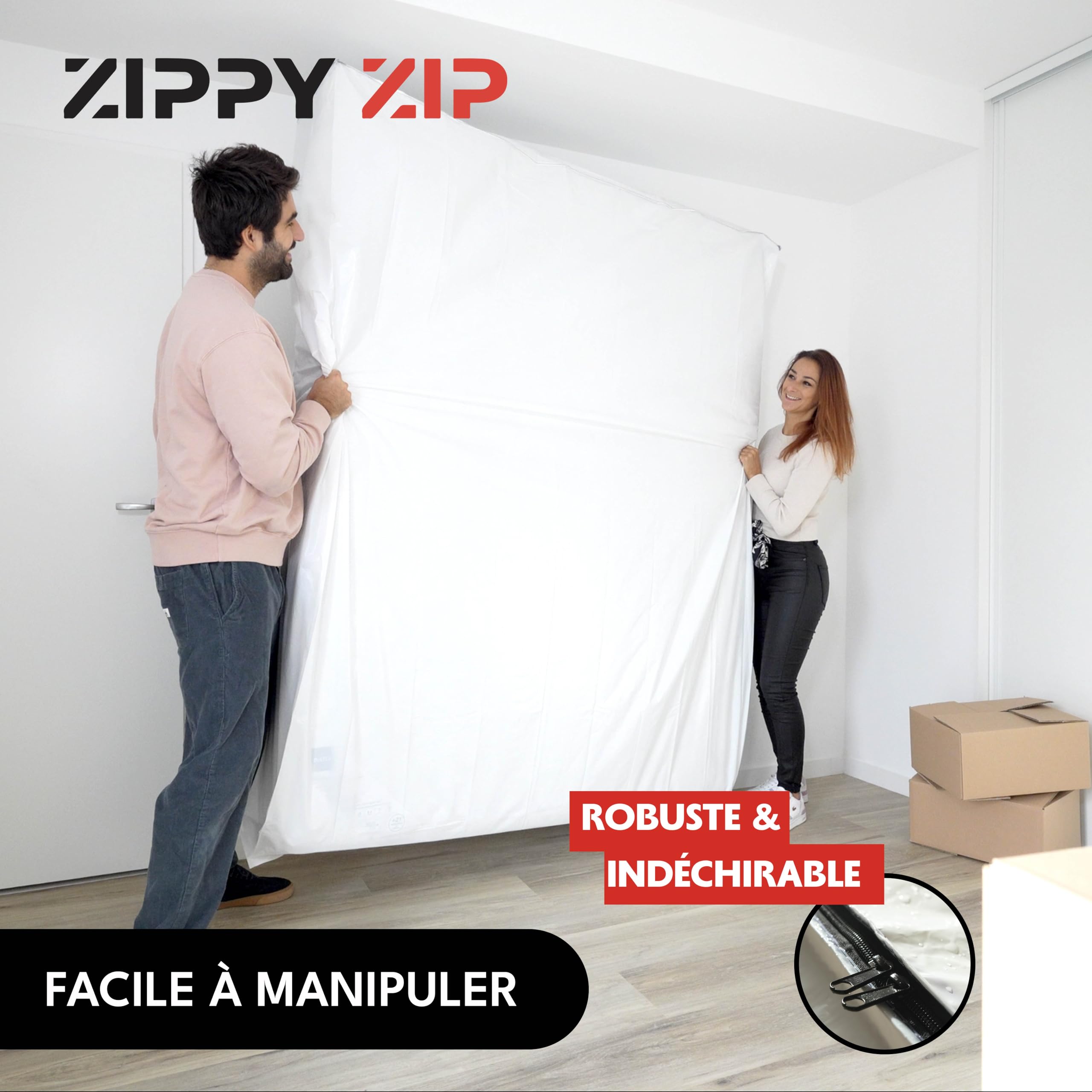 Custodie Impermeabili Per Materasso 90x200cm Set Di 2 | Per Traslochi E Riposo | Plastica Resistente