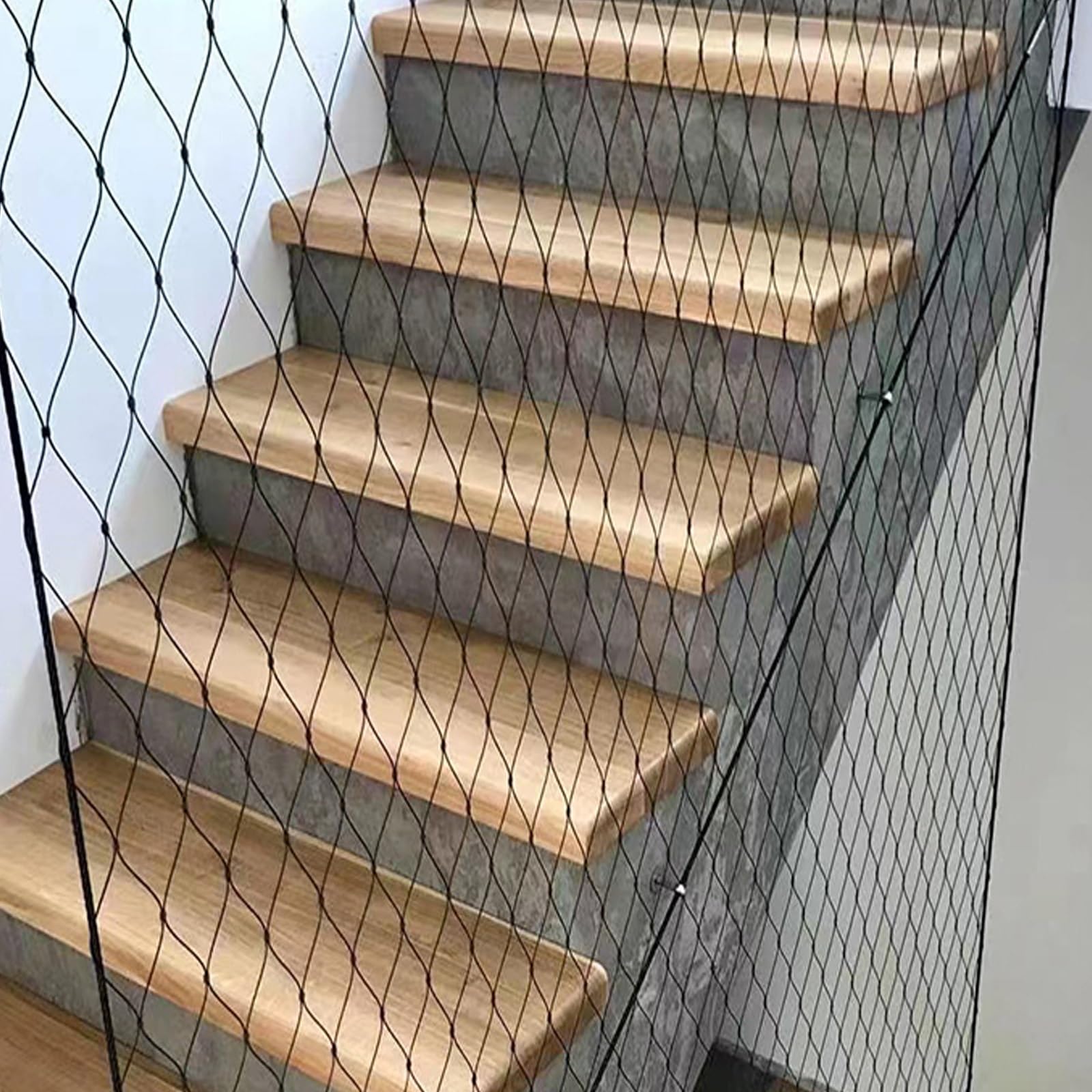 Malla de alambre de acero inoxidable, Utilizado en protección industrial, seguridad de edificios(12 * 2m/39.3 * 6.5ft)