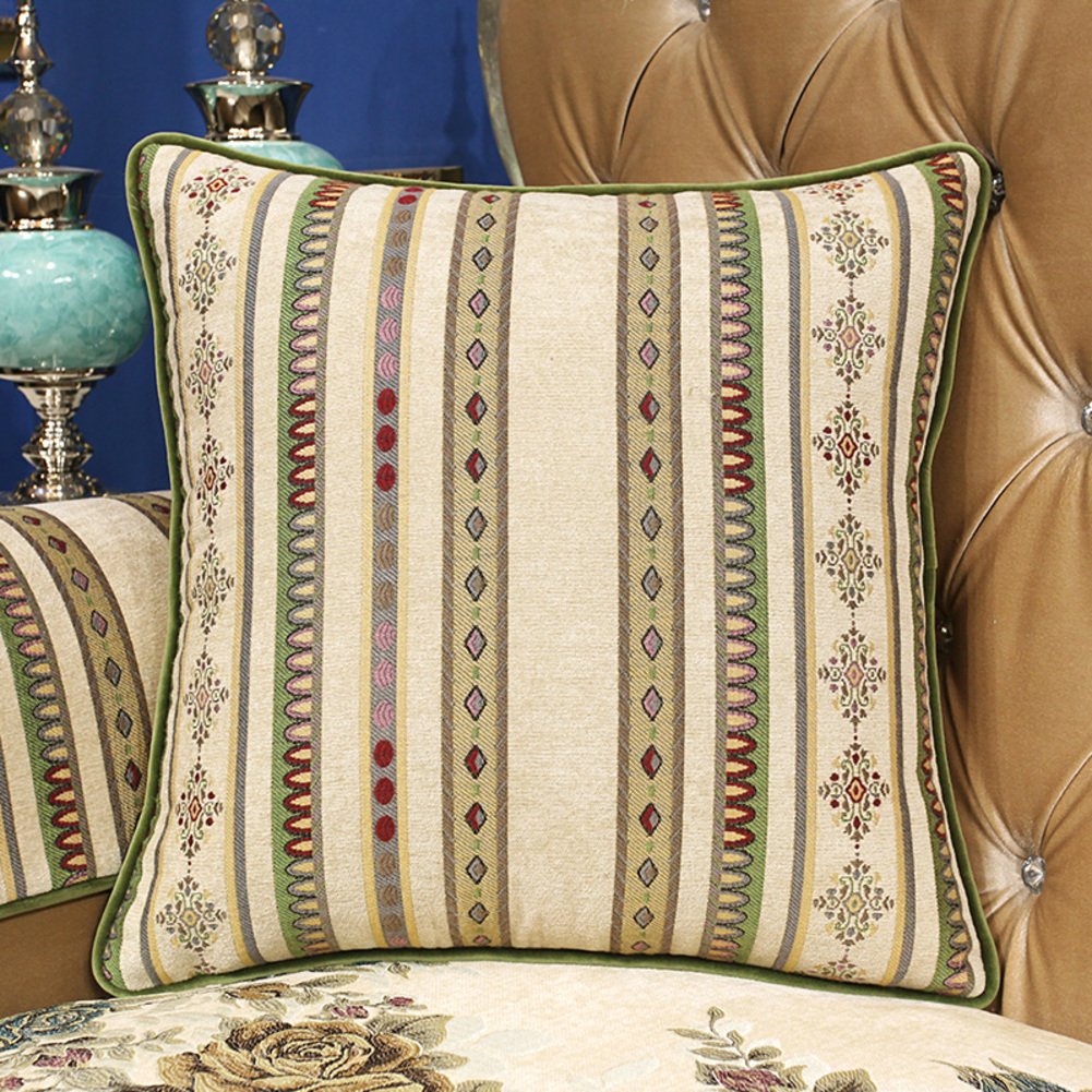 Housses de coussin et oreiller de laine style country 33x50cm VersionB