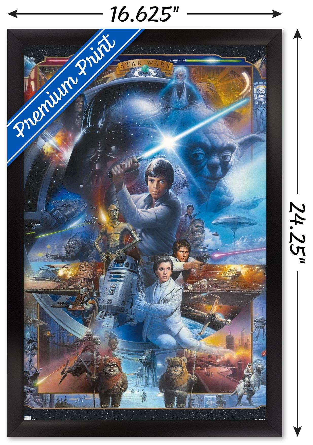 Amazon.com: Star Wars: Original Trilogy - Collage Wall Poster