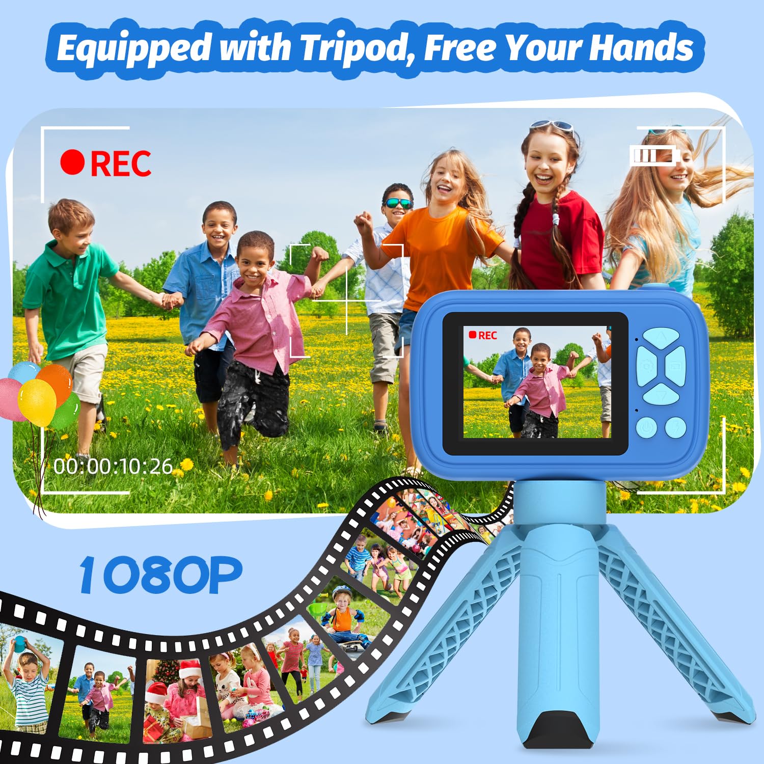 Cámara Infantil YunLone - 1080P, Pantalla 2, Dual, Con Juegos Y Música, Regalo Niños 3-8 Años Cámara Infantil YunLone - 1080P, Pantalla 2, Dual, Con Juegos Y Música, Regalo Niños 3-8 Años