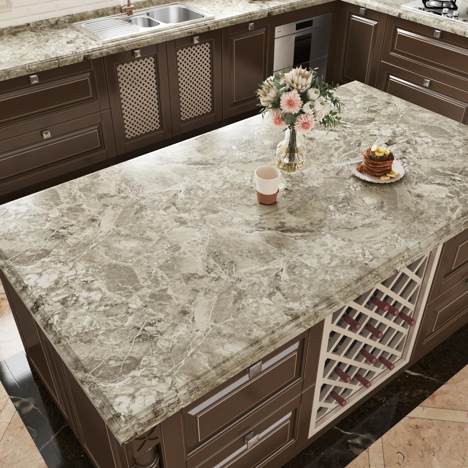 Brown Marble Countertops