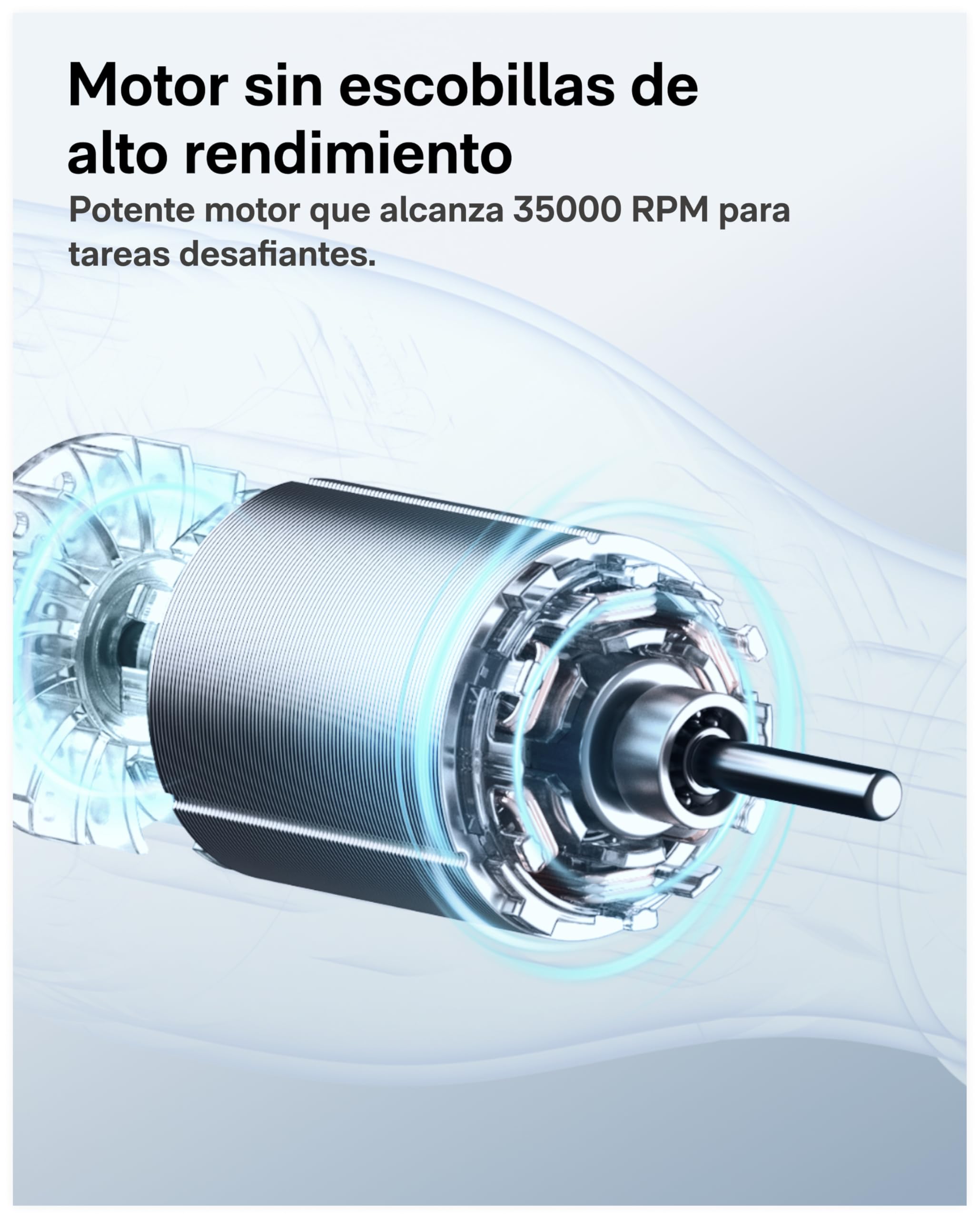 HOTO Amoladora Eléctrica, Multiherramienta de 12V con Luz LED, 5000-35000 RPM, Herramienta Rotativa con 37 Accesorios, para Grabar, Taladrar, Cortar y Esmerilar