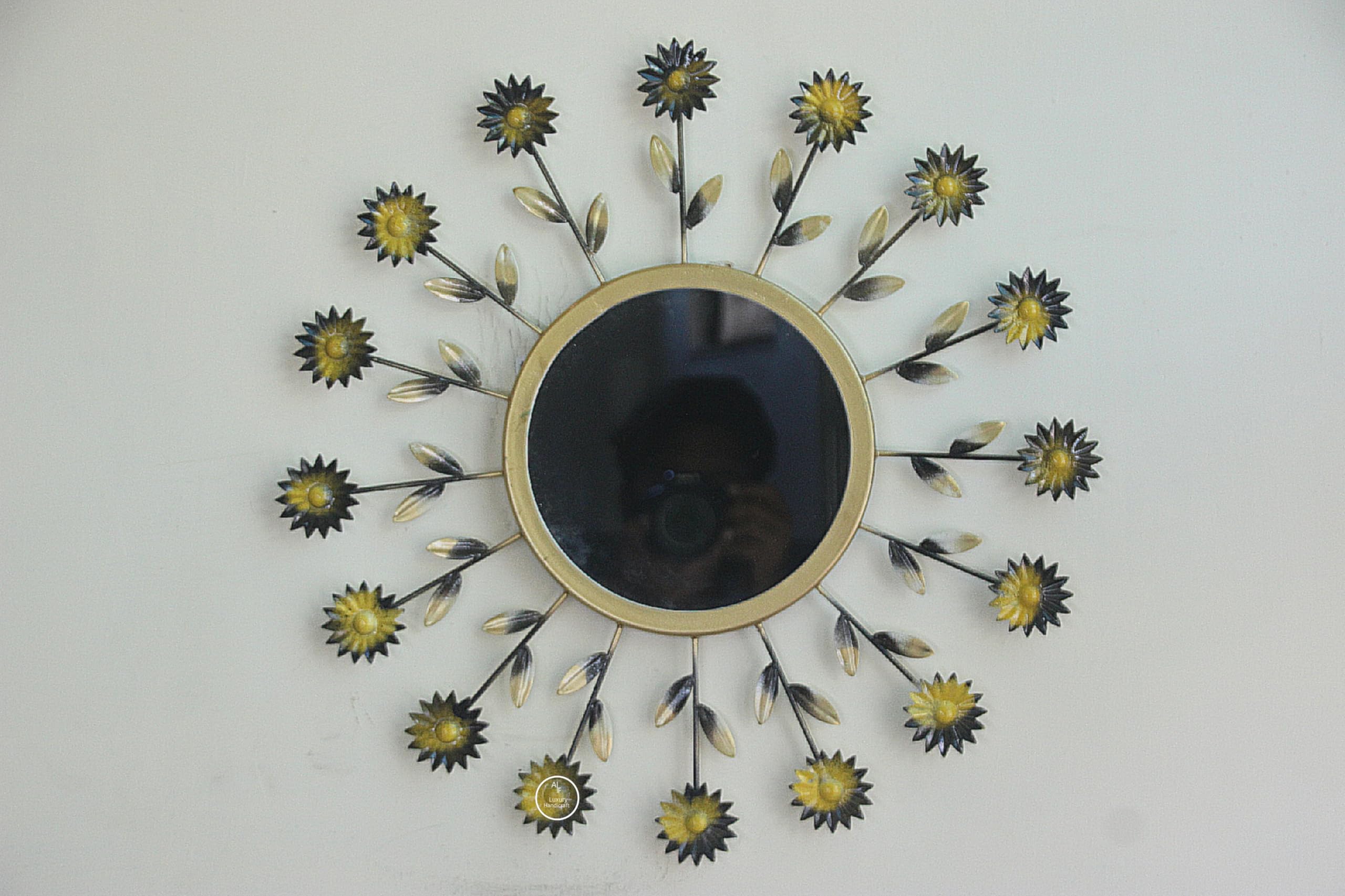 Miroir de décoration d'intérieur rond 45cm pour agrandir un petit salon