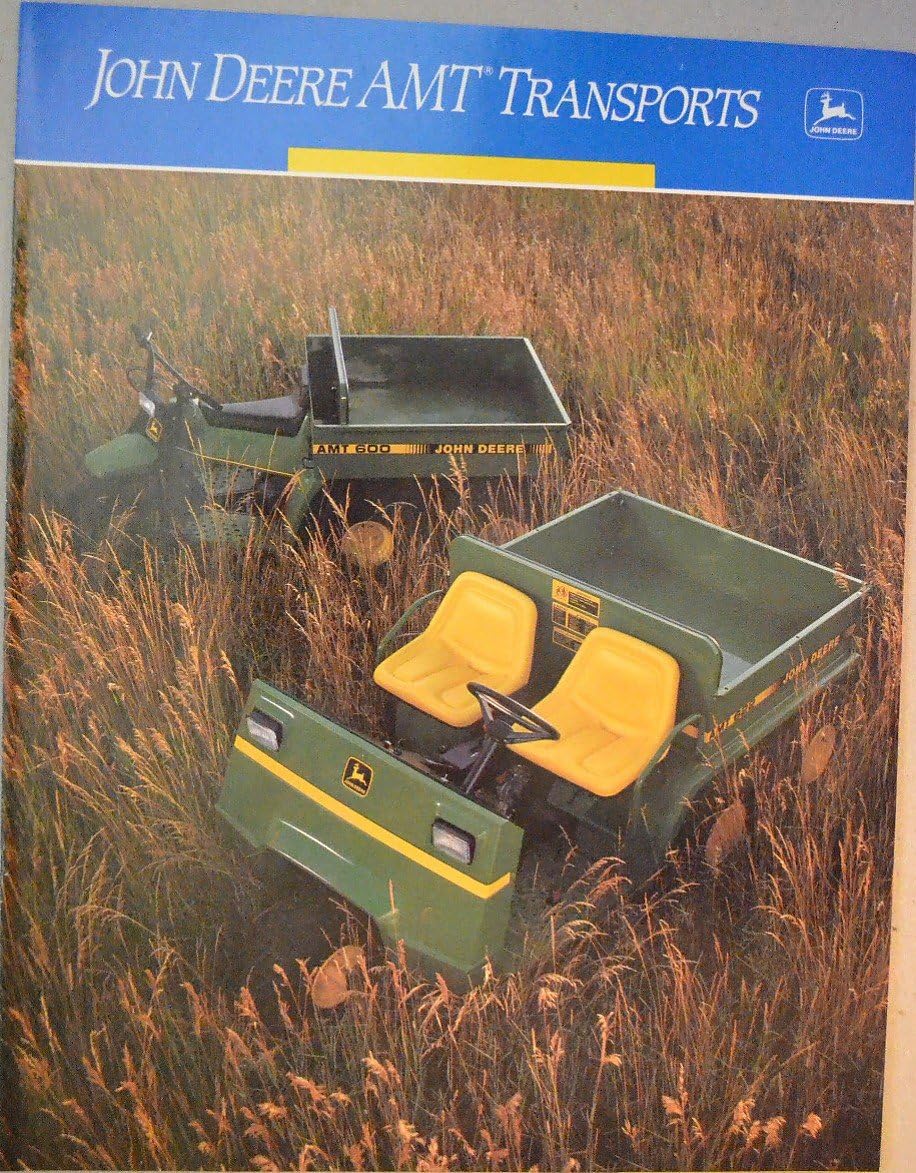 1989 JOHN DEERE AMT TRANSPORTS COLOR SALES BROCHURE AMT