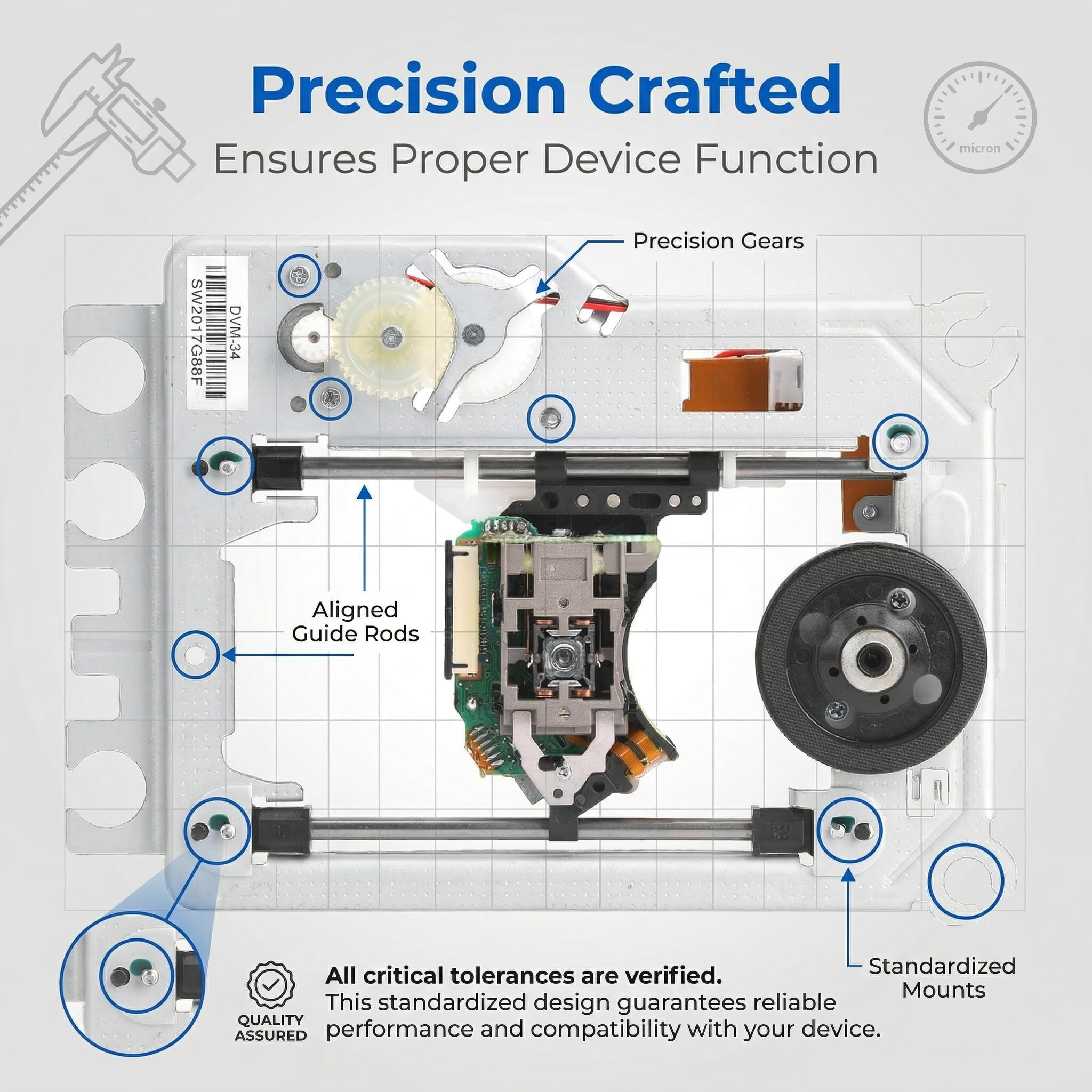 SF HD850 Optical Pickup Laser Lens Replacement Parts for DVD