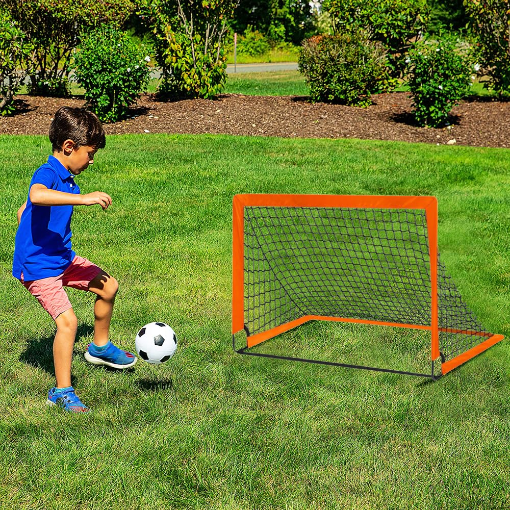 Agility Pops Soccer Practice Equipment Portable 6x4 Ft Pop Up Soccer Goals - 2 Set ...