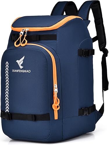 Bolsa para botas de esquí, mochila de viaje impermeable para botas de esquí y snowboard, casco de esquí, gafas, guantes, esquí, snowboard y