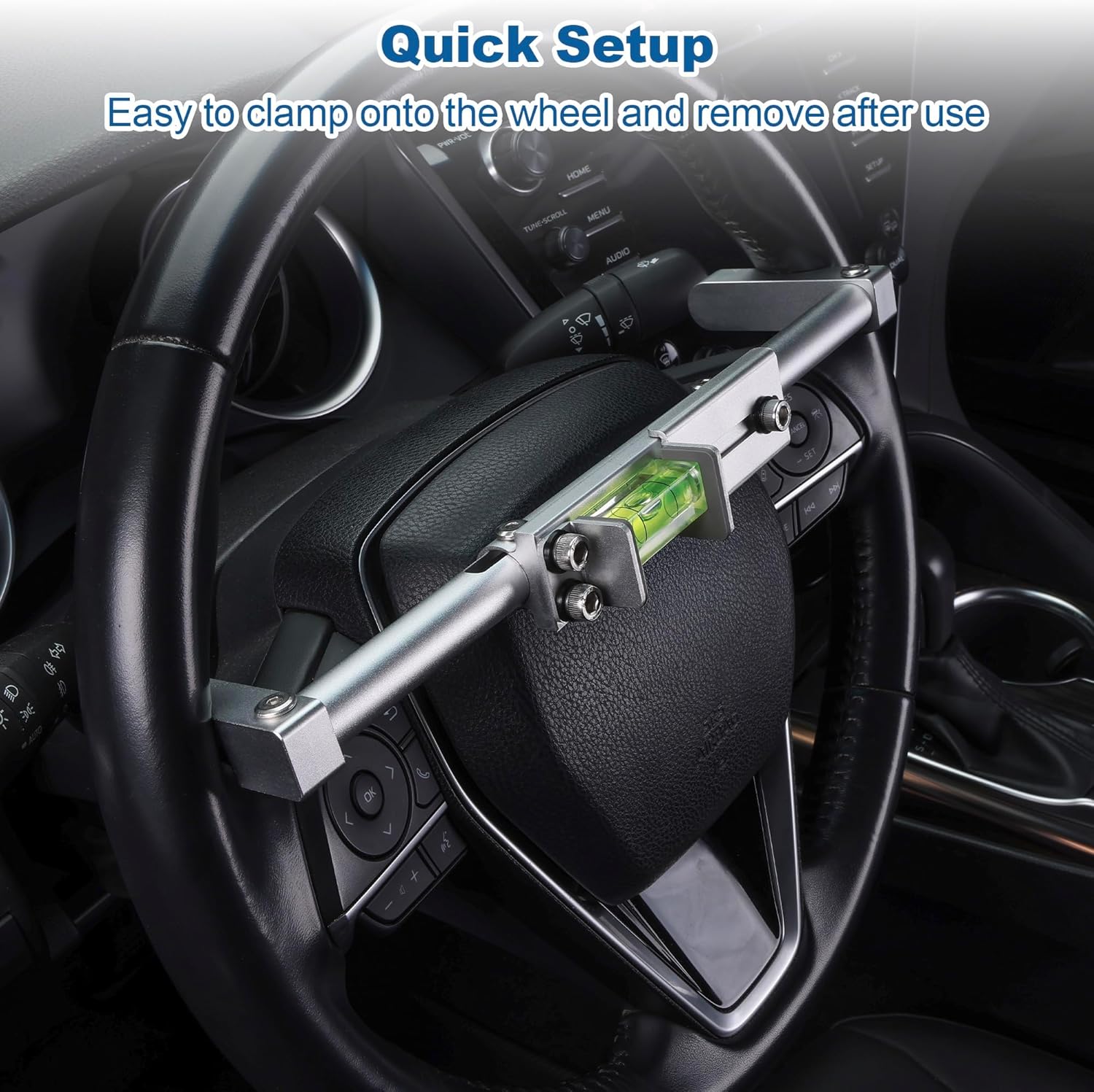 Upgraded Wheel Alignment Tool + Steering Wheel Level Alignment Tool, All-in-One DlY