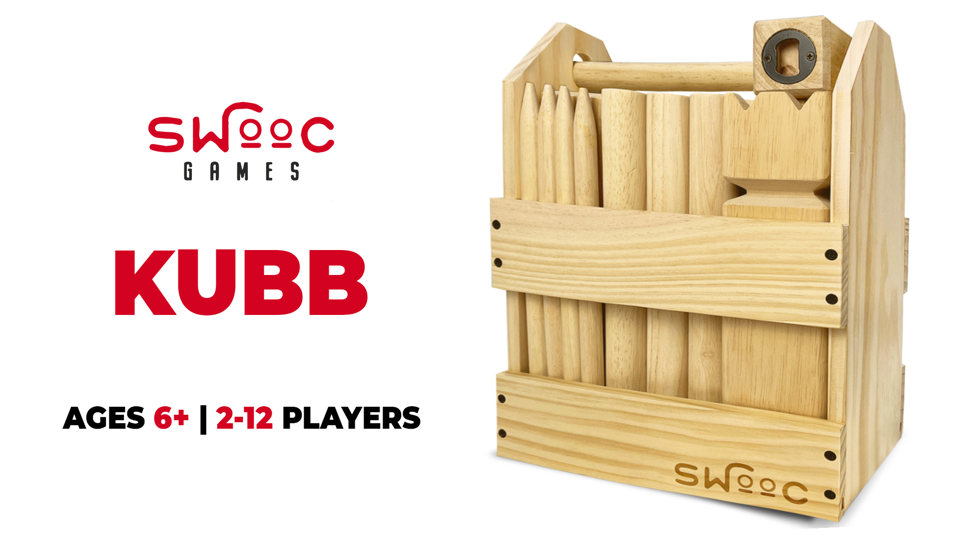 Amazon.com: SWOOC Games - Kubb Yard Game Set - Premium Hardwood