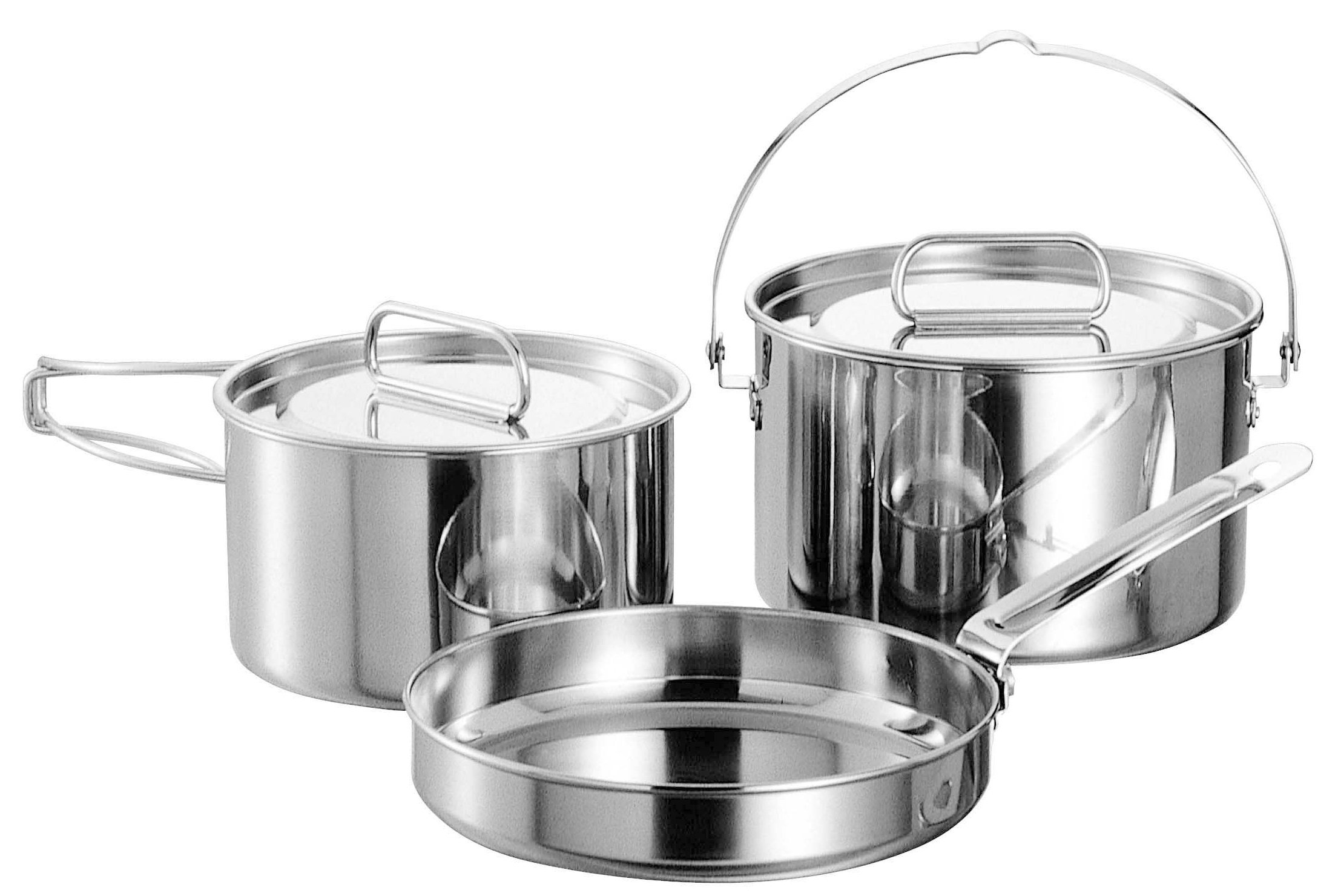Captain Stag Laguna M-5530 Stainless Steel Cooker M Set
