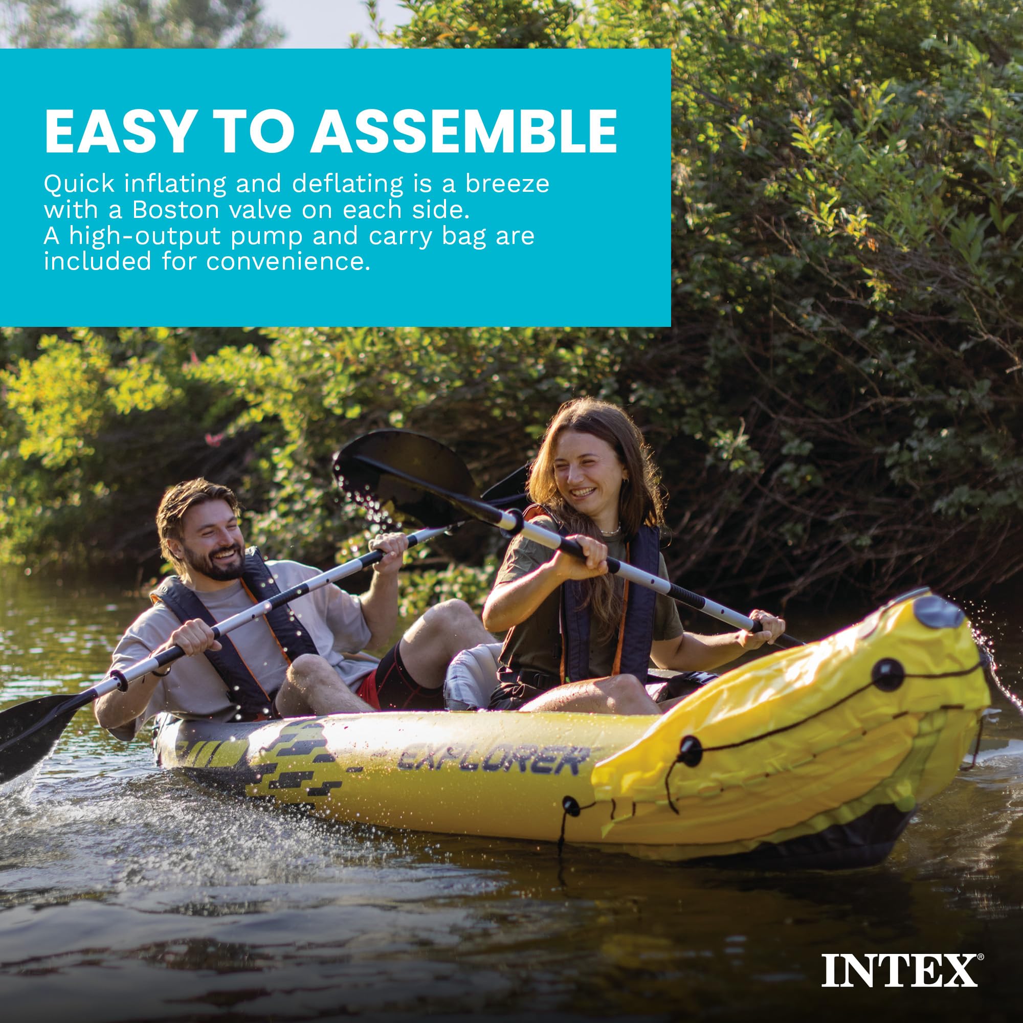 Amazon.co.jp: Intex Recreation Corp K2 Kayak Explorer エア