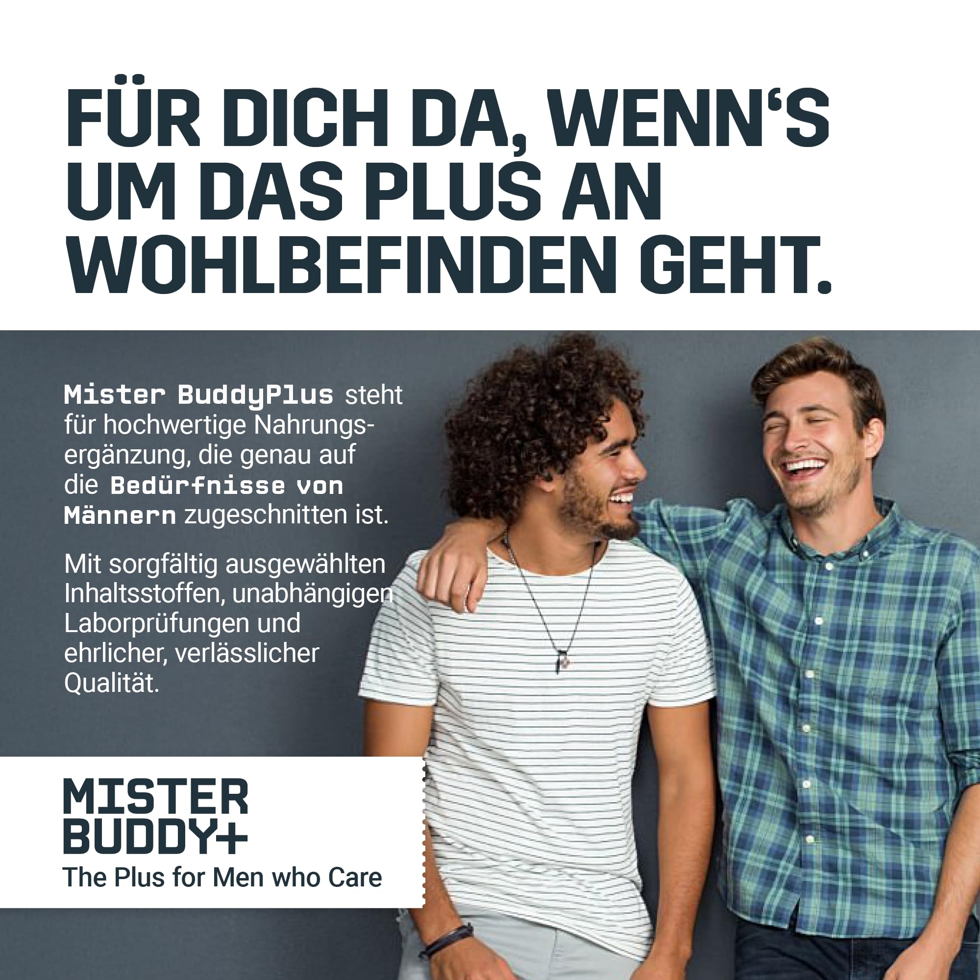 Mister Buddy+ HAIR – Nährstoff-Komplex mit 5.000 µg Biotin – 90 Kapseln