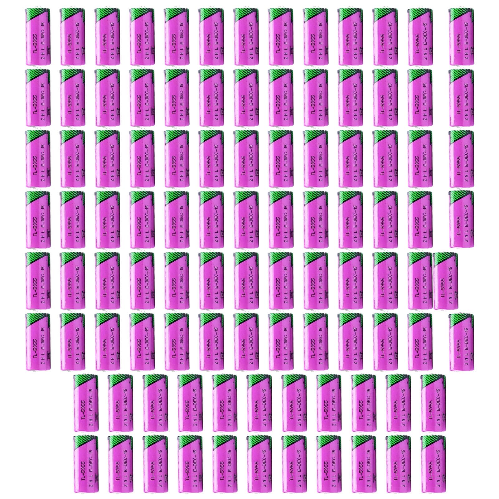 100 Pack 3 6 v 1650mAh TL-5955 2 3 AA Volt Lithium Battery for Tadiran TL-2155 TL-4955 TL-5155