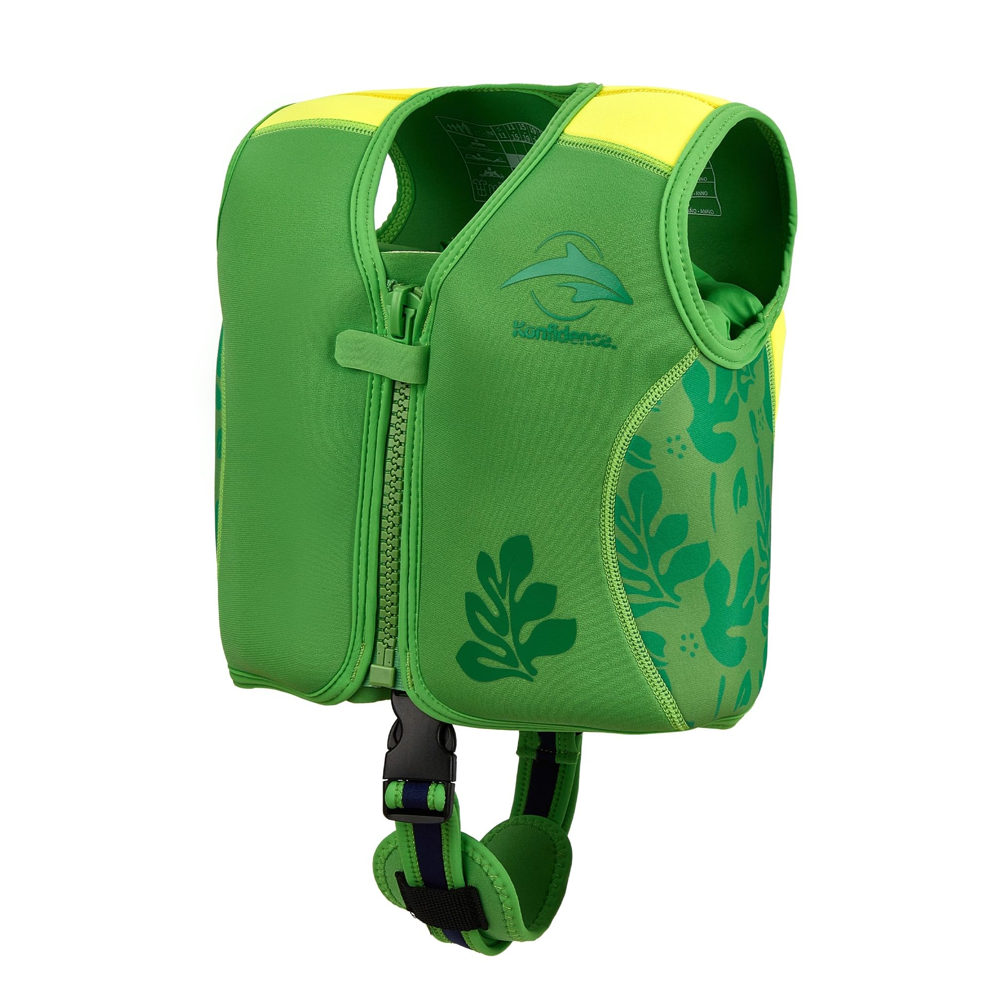 Konfidence Veste de Natation – Gilet de Natation Haut de Gamme avec Sangle de sécurité Amovible pour Enfants | Flottabilité réglable | Conforme CE