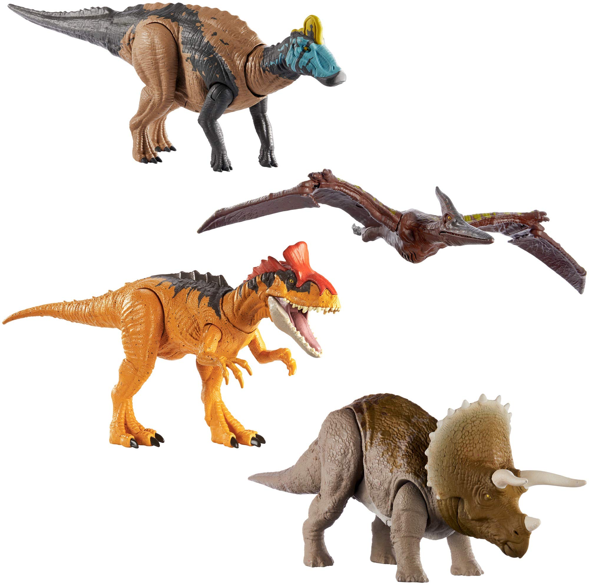 5c蒼龍 Figura Jurassic World Ruge e Ataca Cryolophosaurus - Mattel